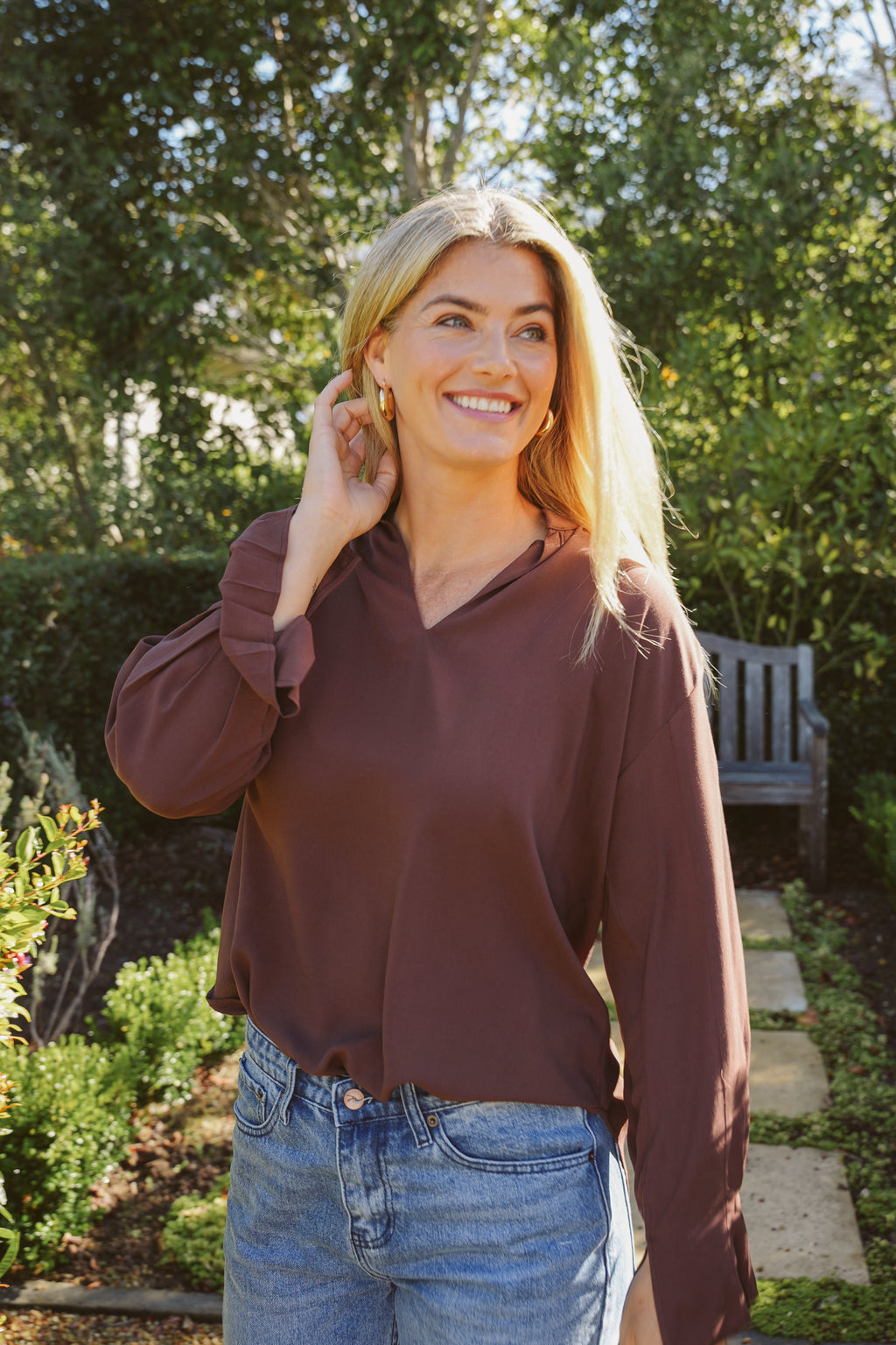 Mira Rayon Boho Blouse