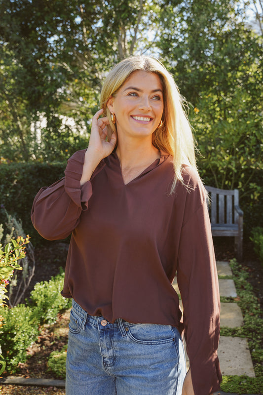 Mira Rayon Boho Blouse