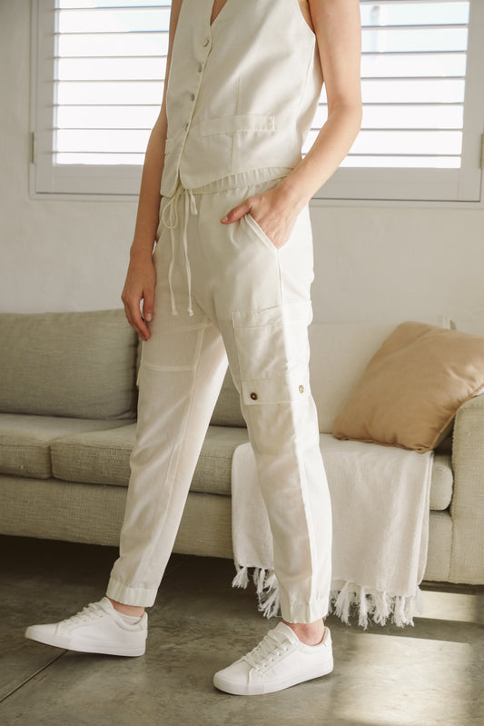 Sierra Linen Cargo Pants