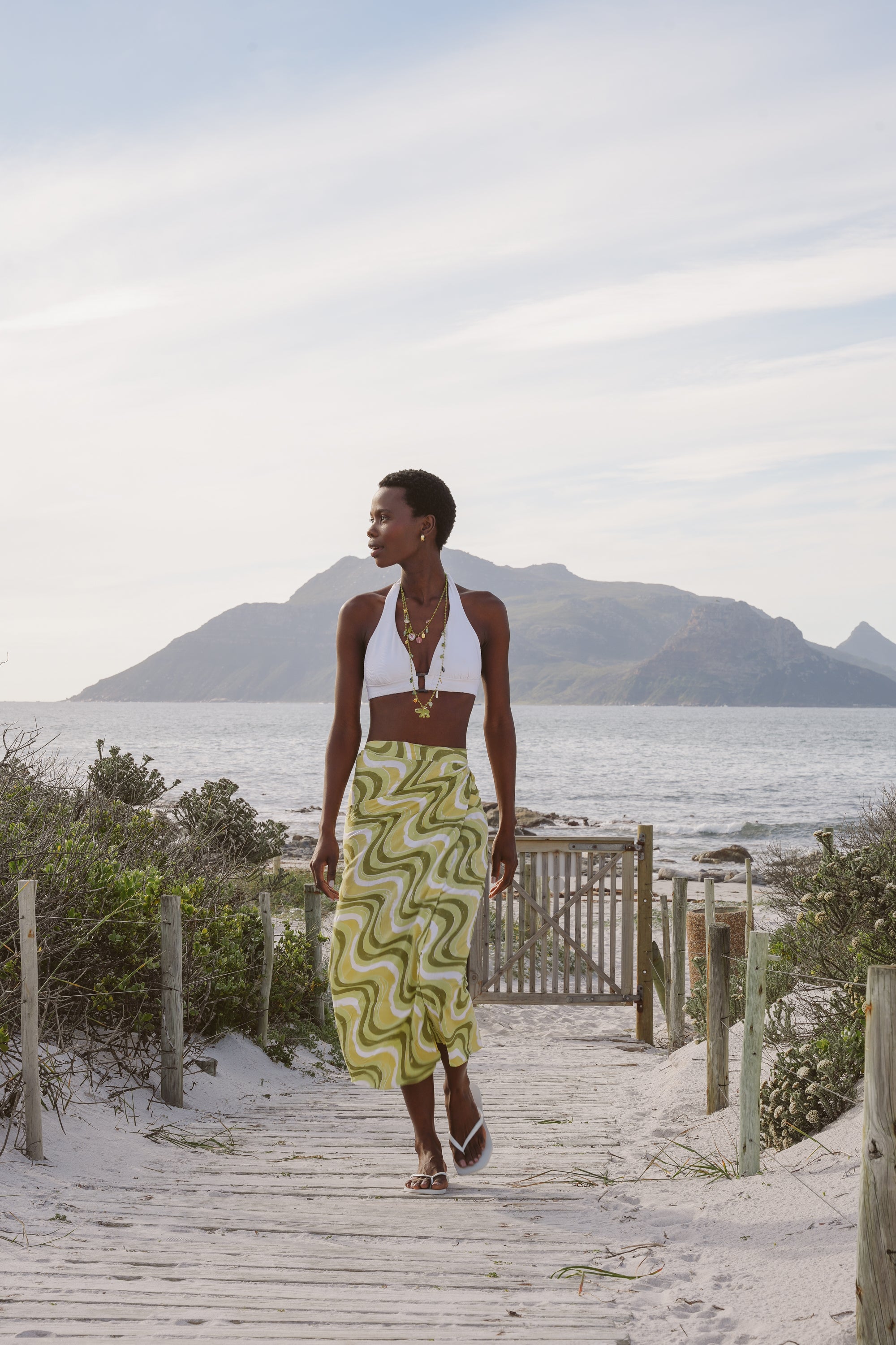 Liz Rayon Wrap Skirt