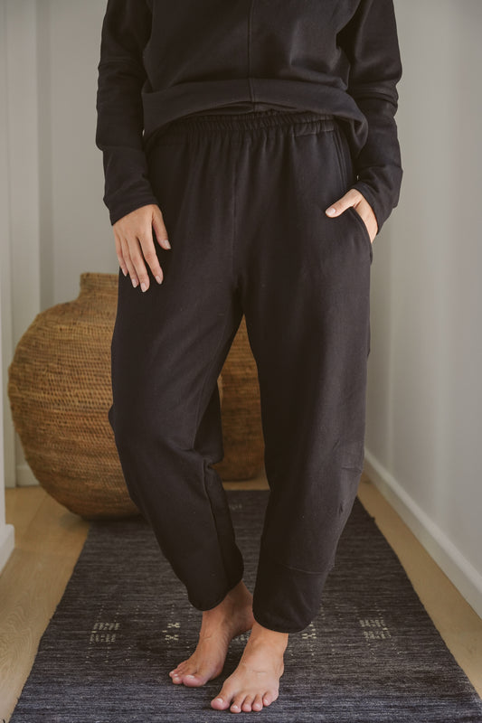 Alina Fleece Barrel Pants