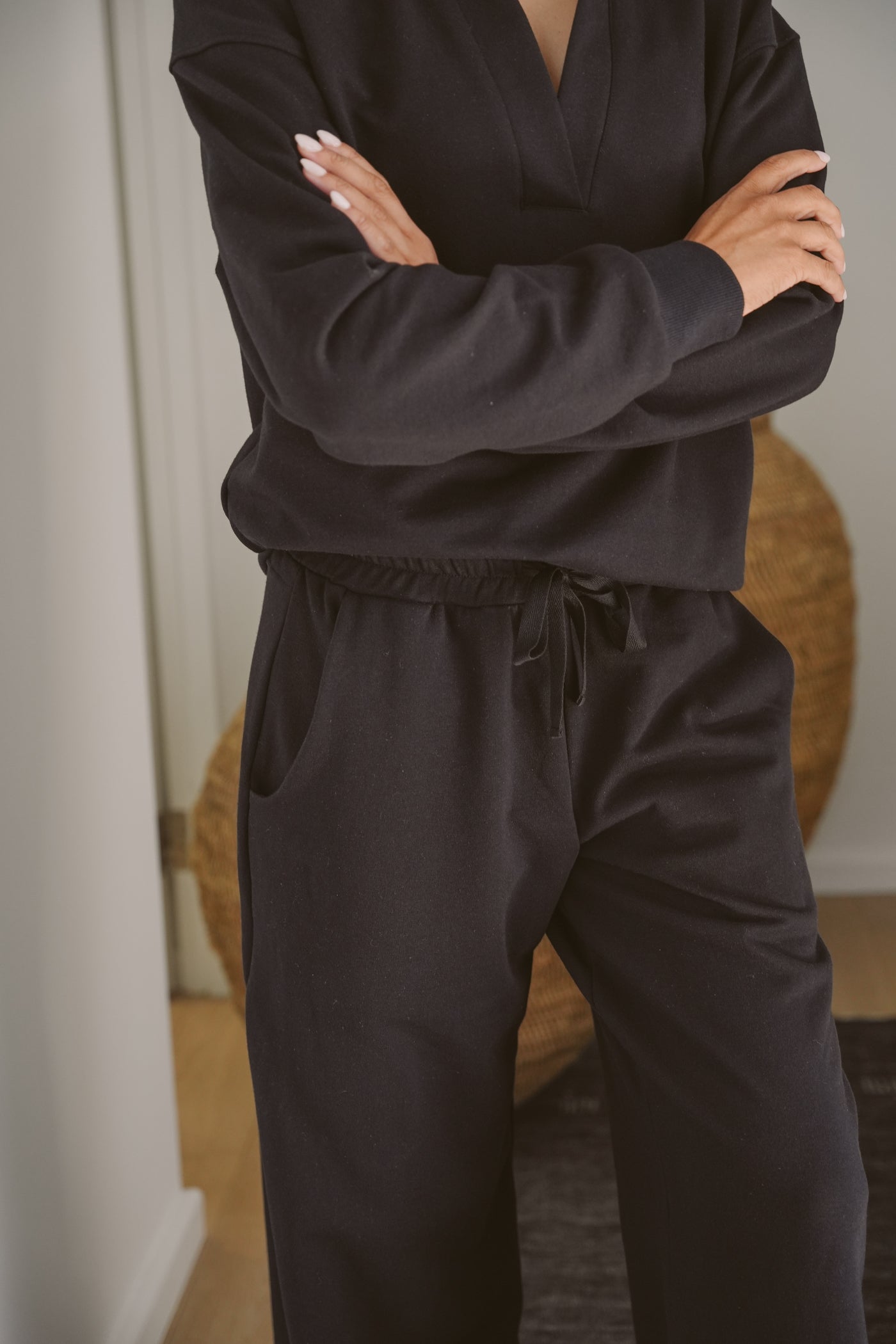 Charlie Fleece Wide-Leg Pants