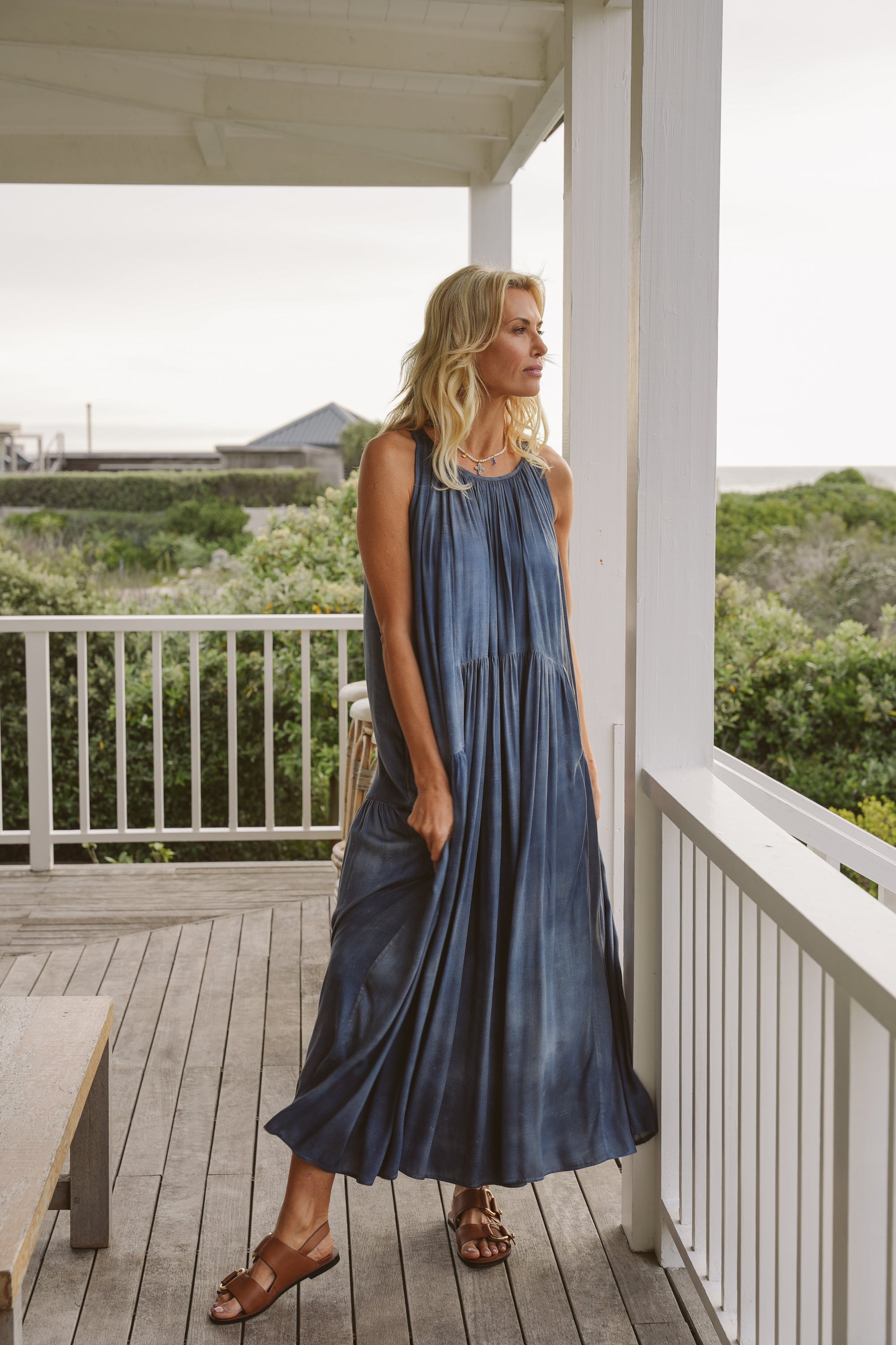 Rowan Spanish Viscose Halterneck Dress