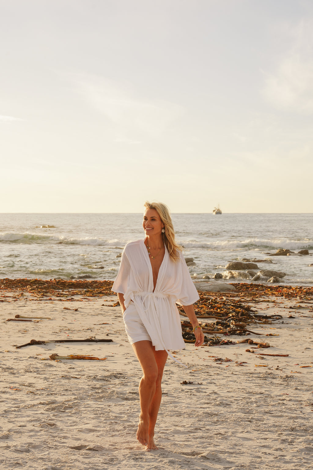 Katie Cotton Drawstring Kimono