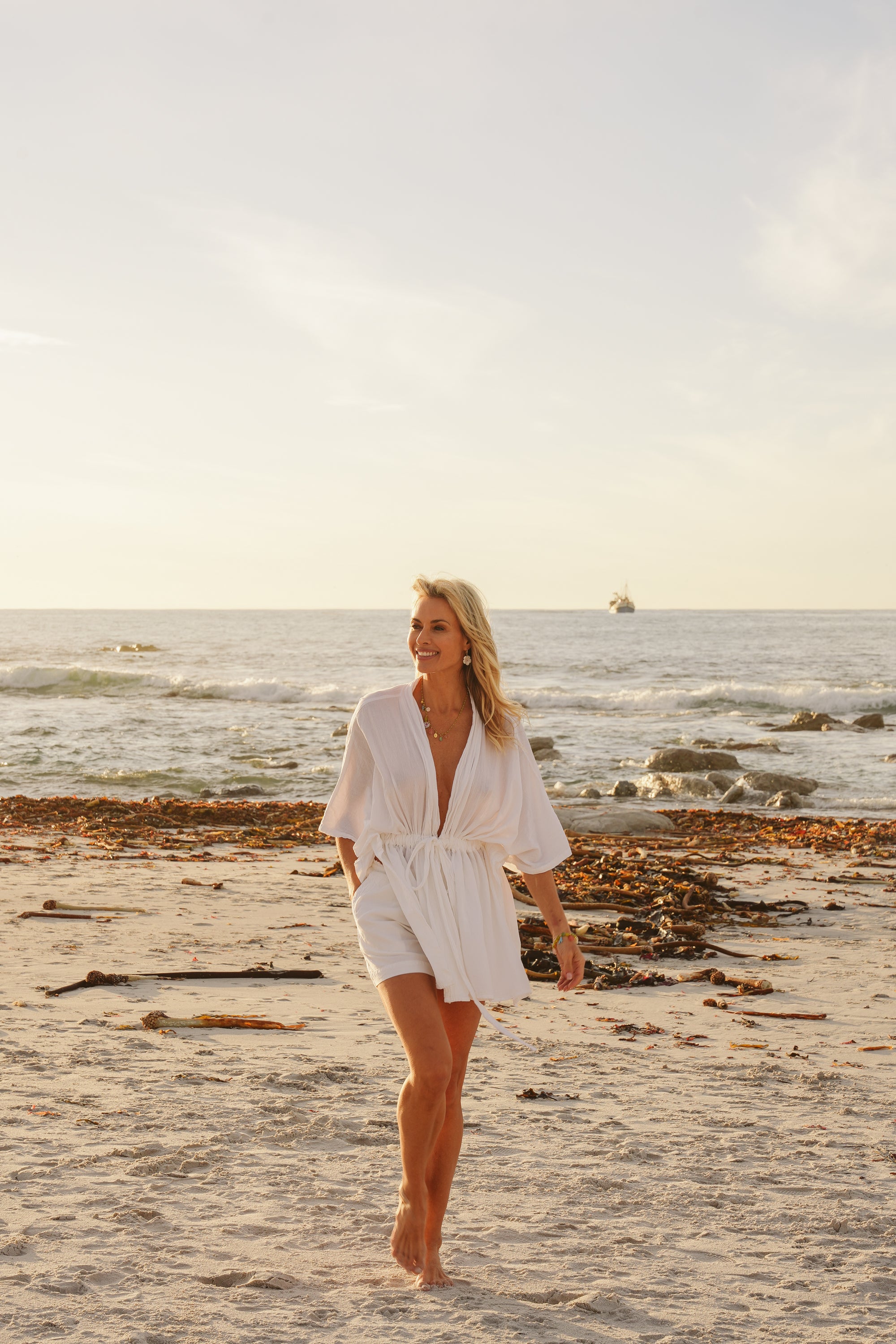 Katie Cotton Drawstring Kimono