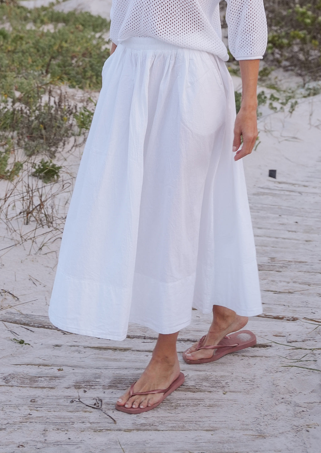 Lily Cotton Maxi Skirt