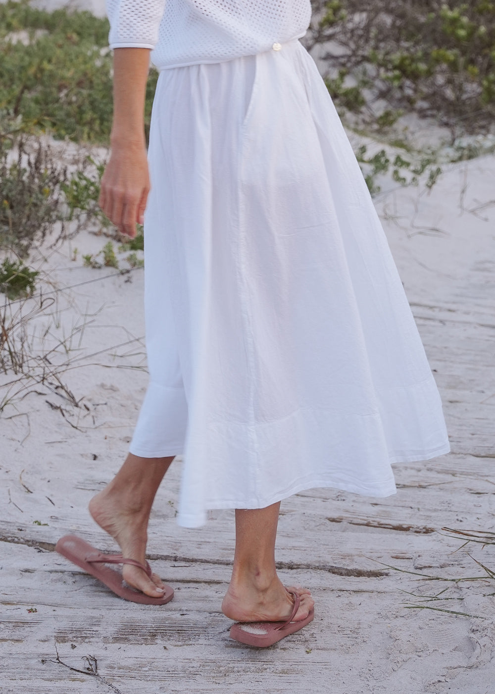 Lily Cotton Maxi Skirt