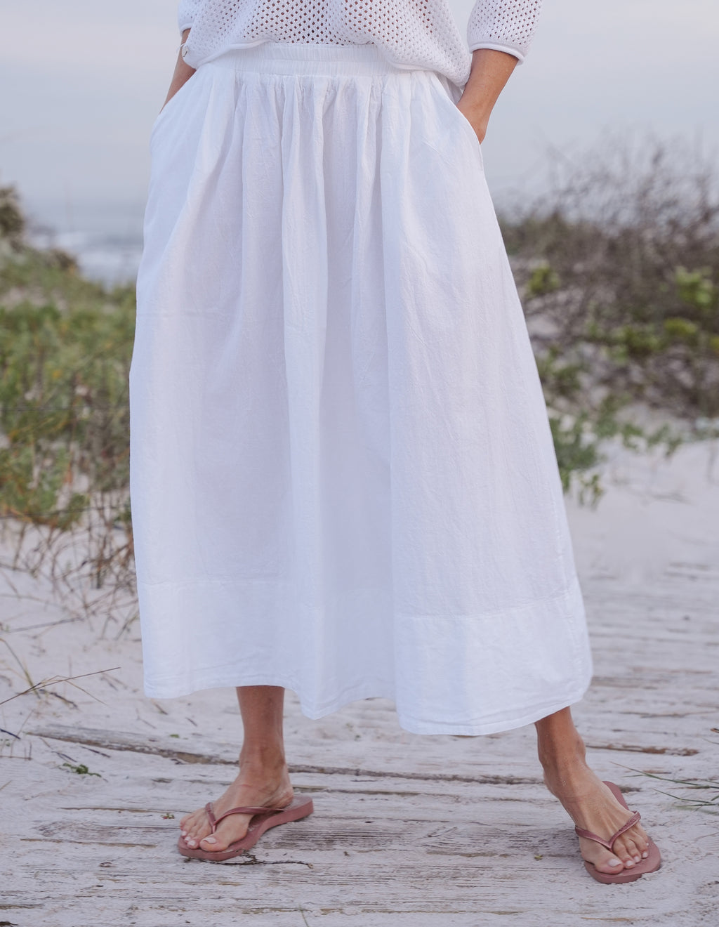 Lily Cotton Maxi Skirt