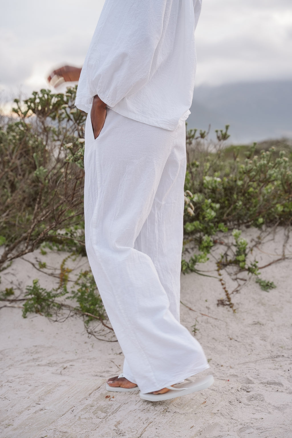 Hana Cotton Drawstring Pants