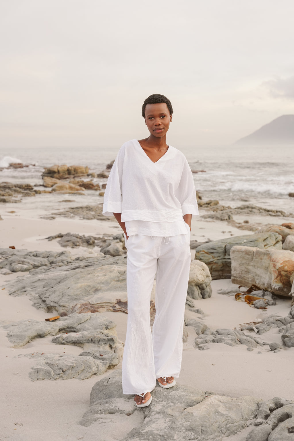 Bee Cotton Tiered Top