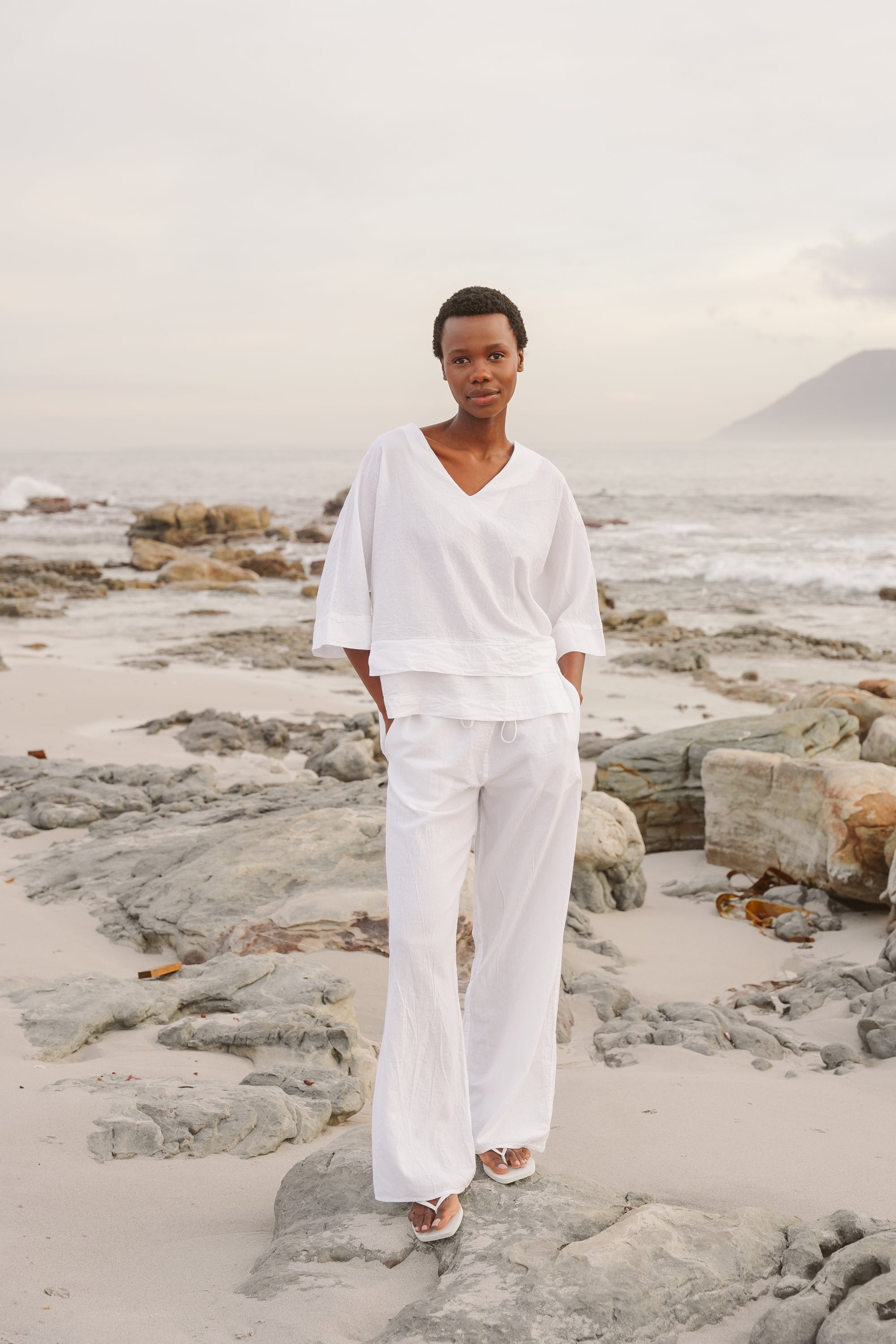 Bee Cotton Tiered Top