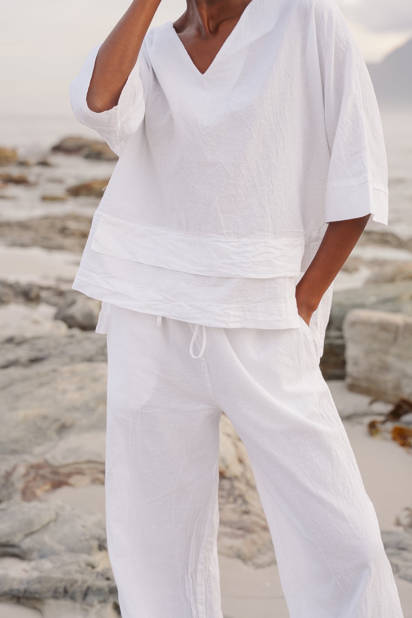 Bee Cotton Tiered Top