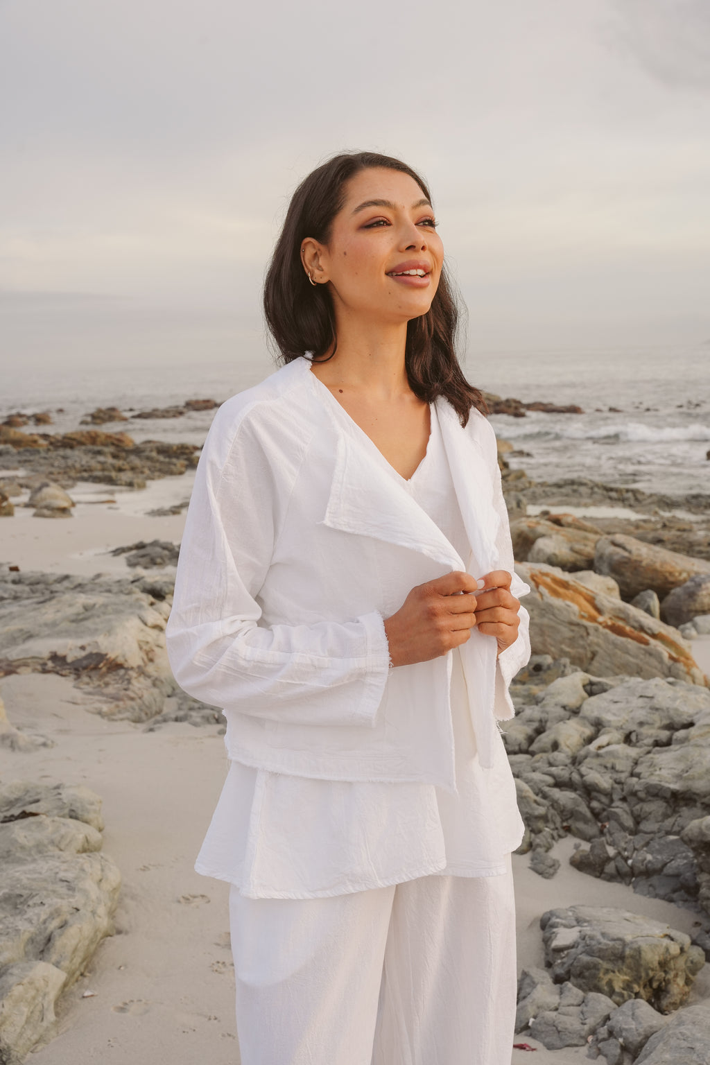 Sophia Cotton Relaxed Biker Jacket