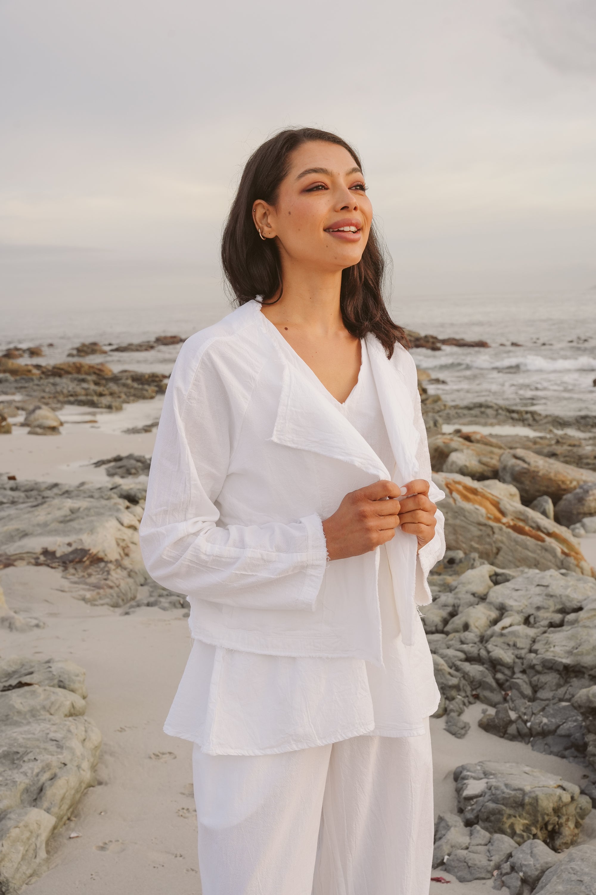 Sophia Cotton Relaxed Biker Jacket