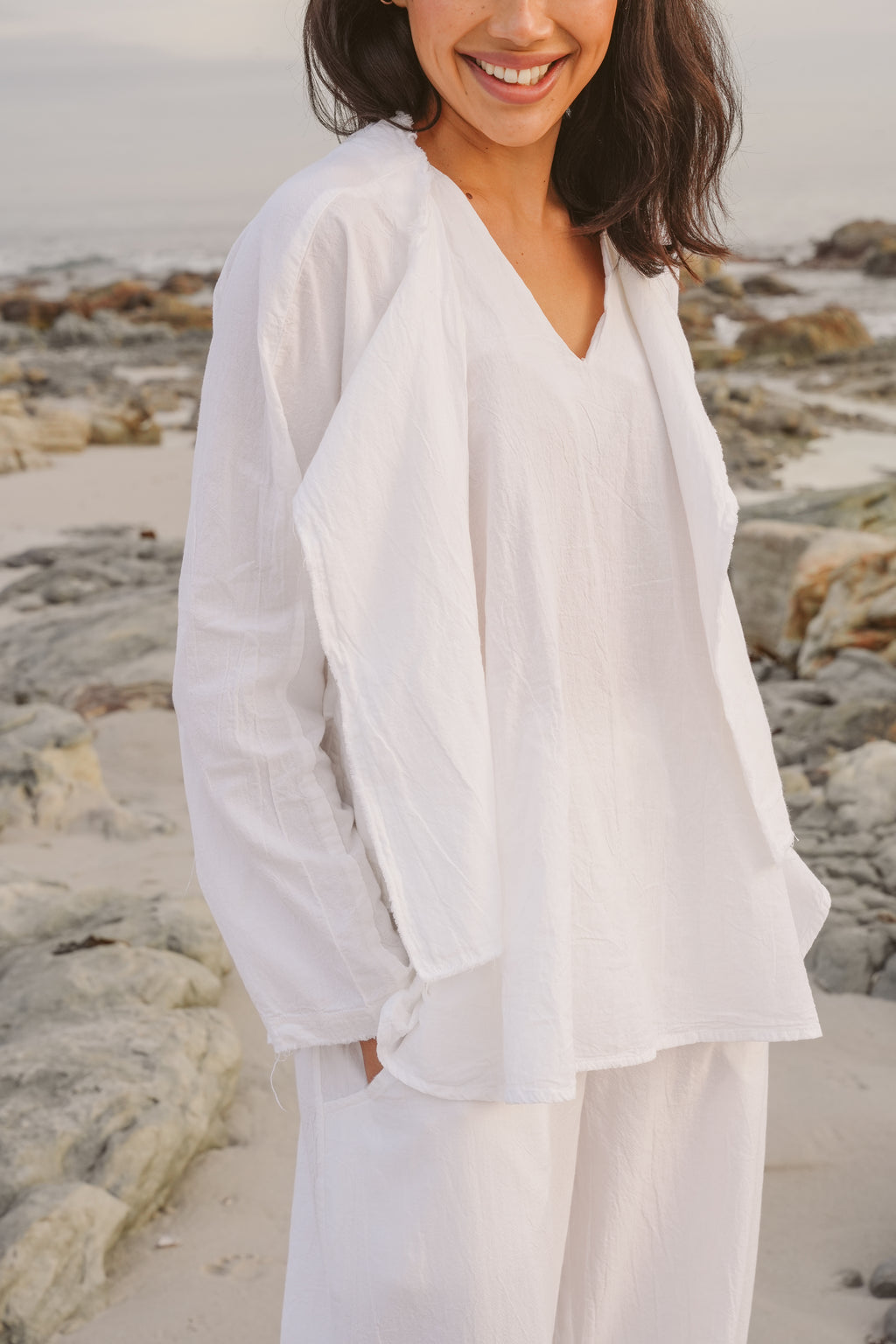 Sophia Cotton Relaxed Biker Jacket