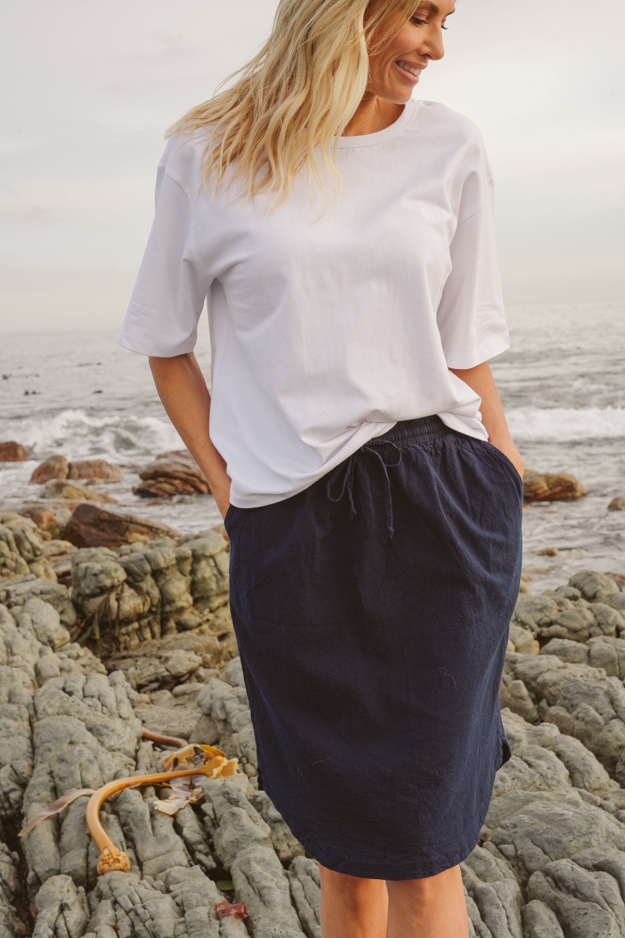 Julie Cotton Knee-Length Skirt