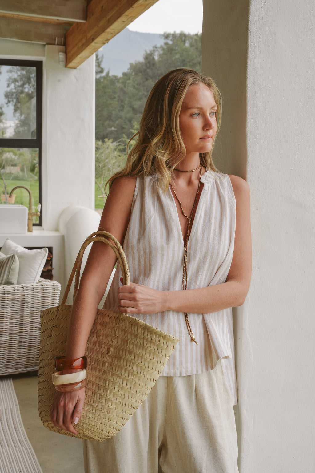 Jana Linen Step Top
