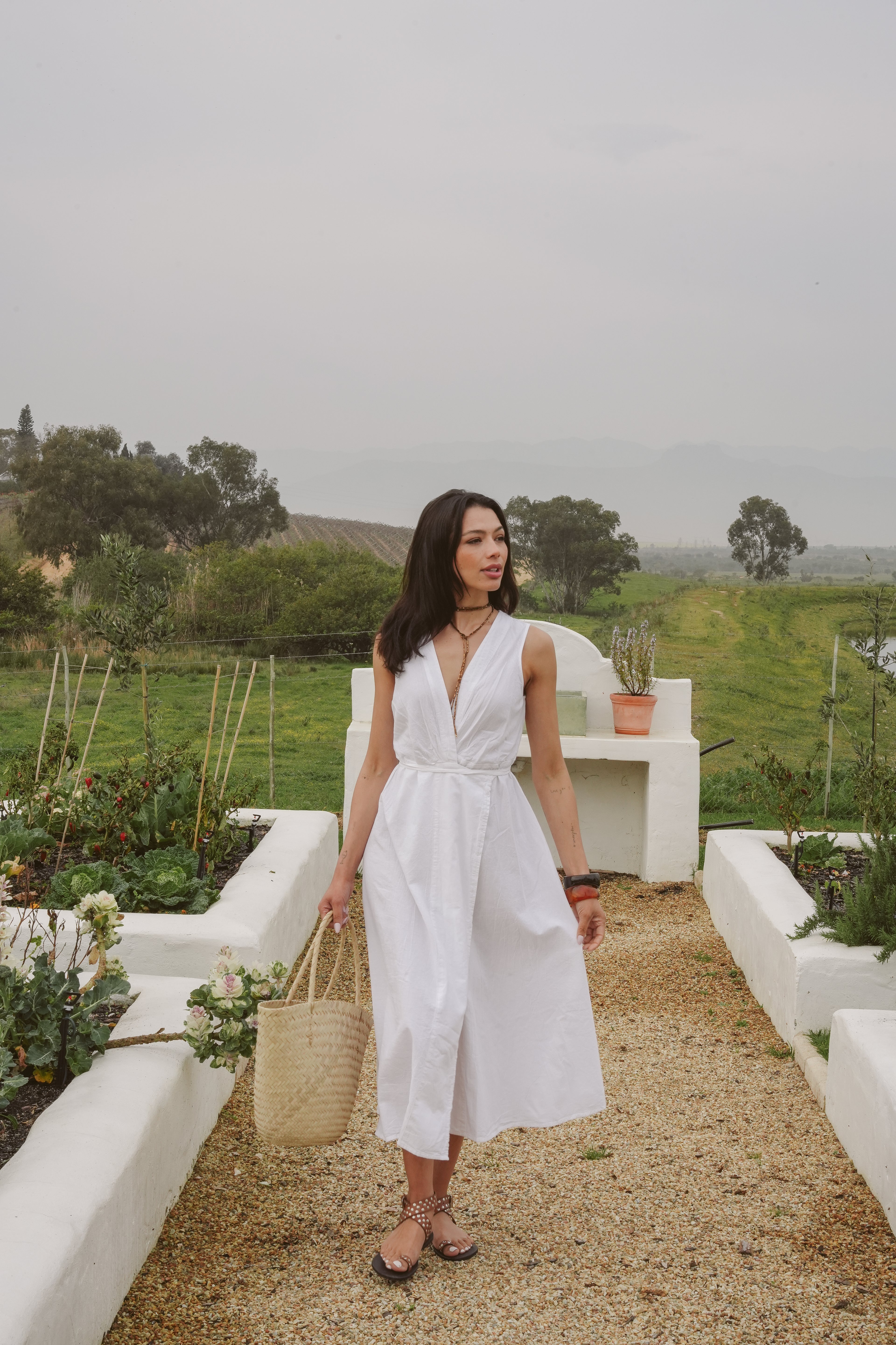 Iris Cotton Wrap Dress
