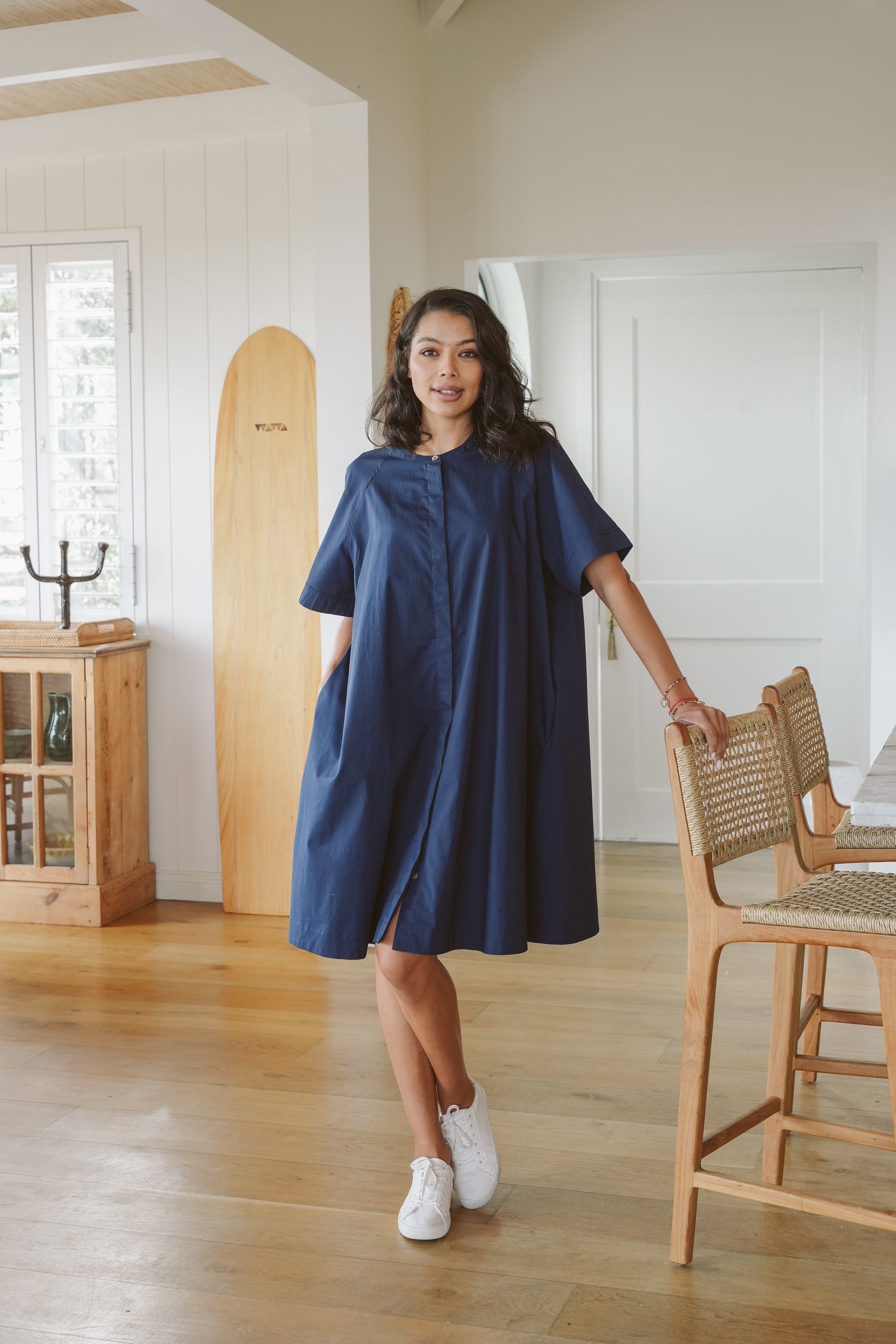 Pippa Poplin Short Dress