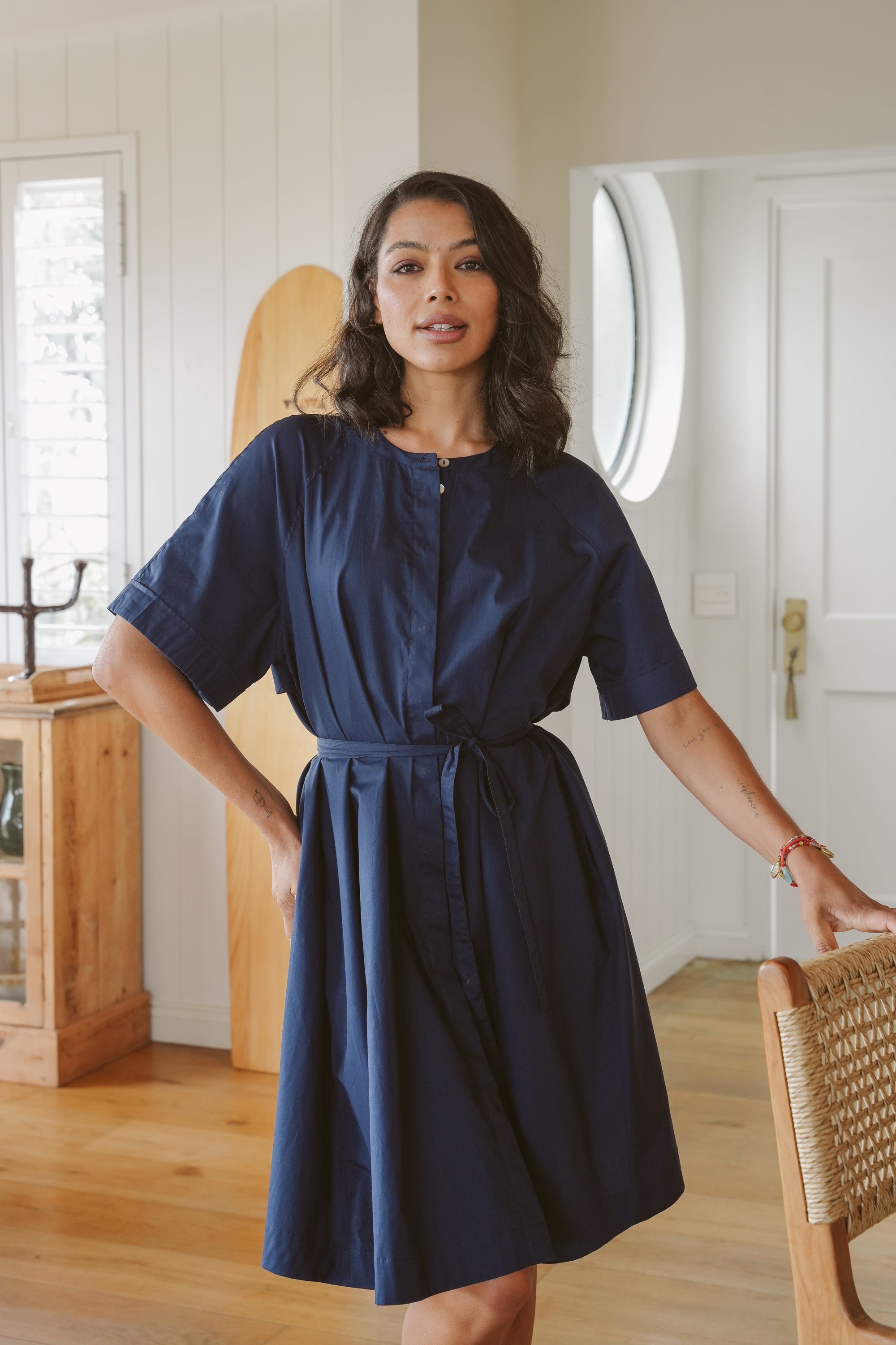 Pippa Poplin Short Dress