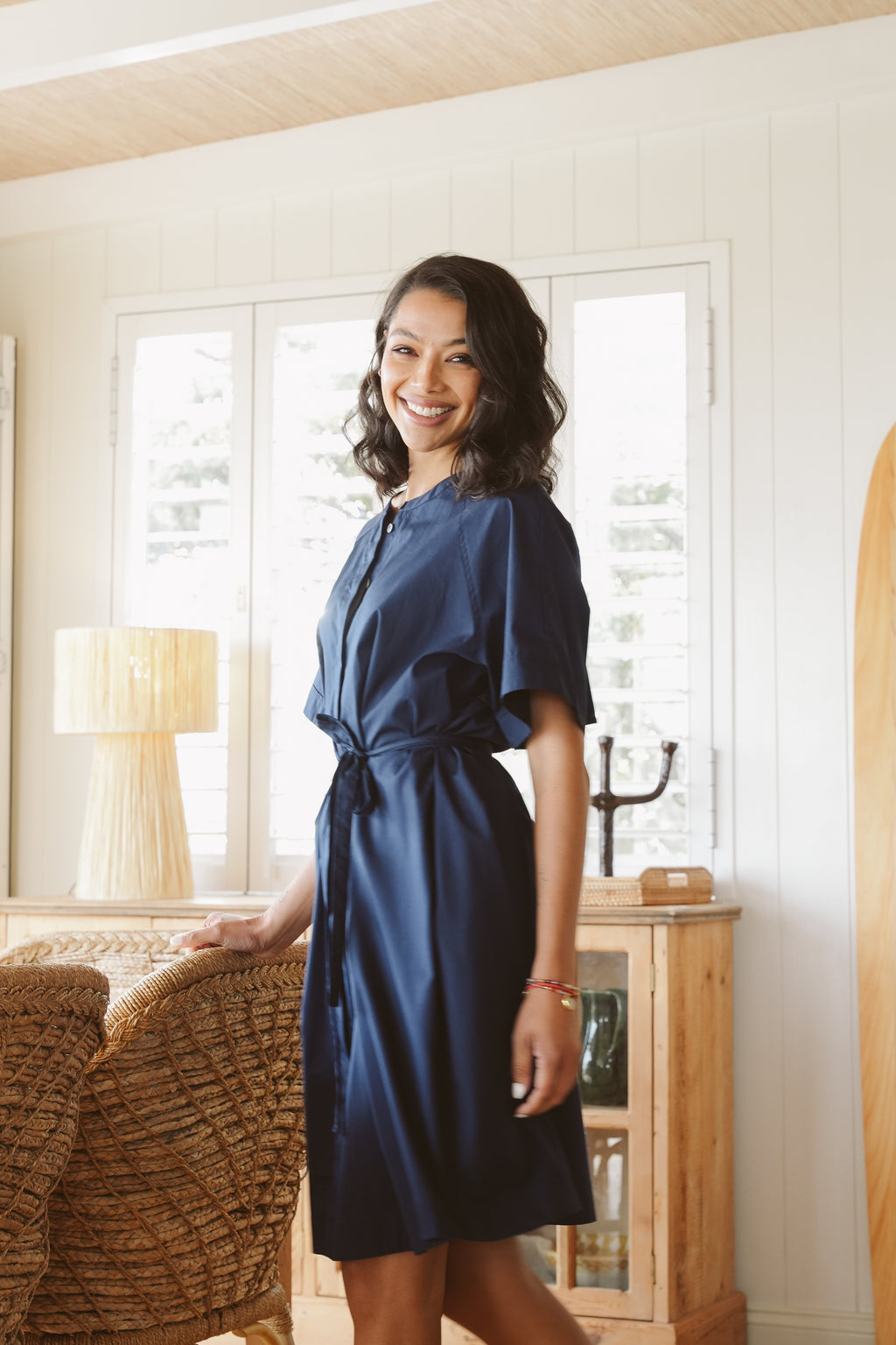 Pippa Poplin Short Dress