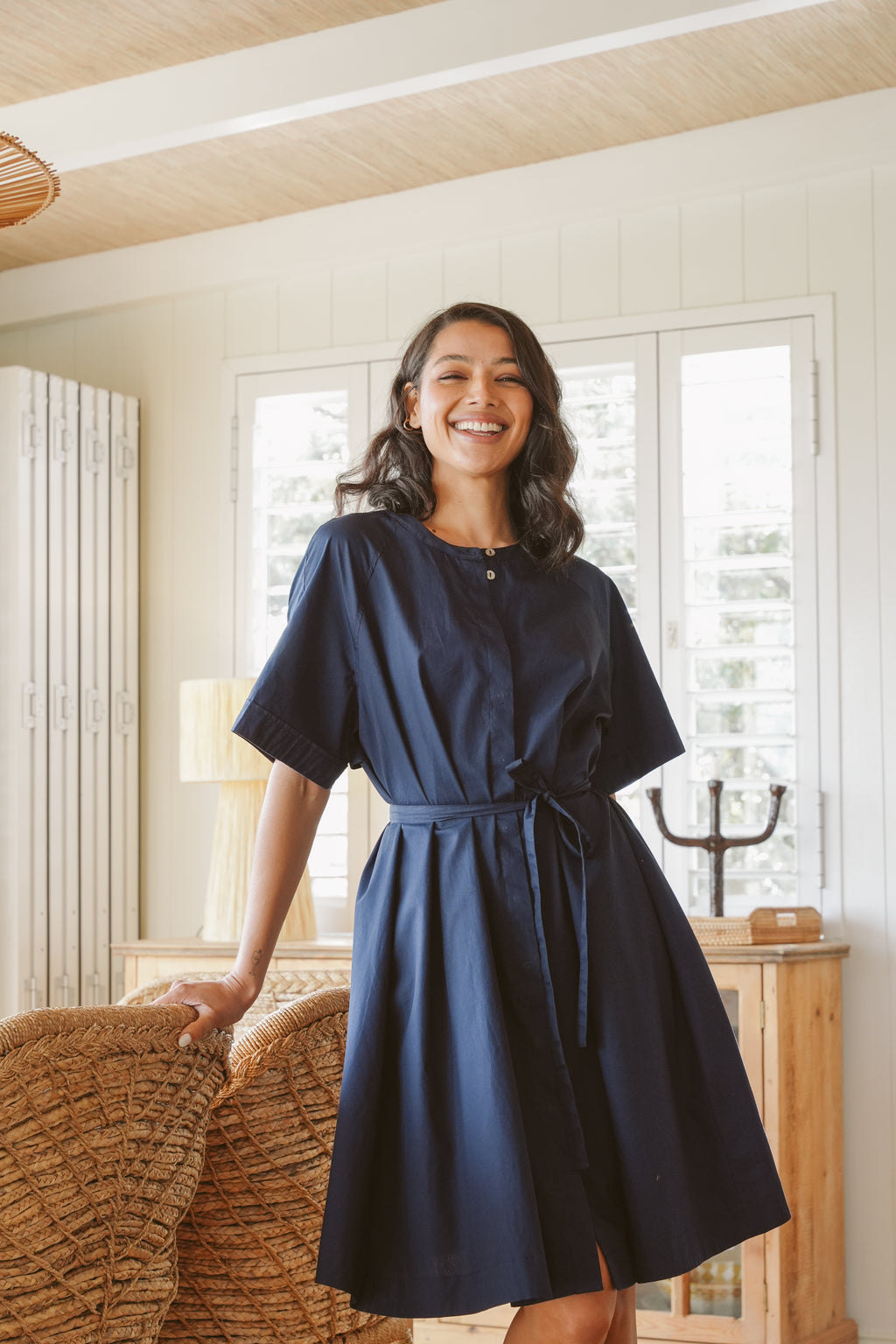 Pippa Poplin Short Dress