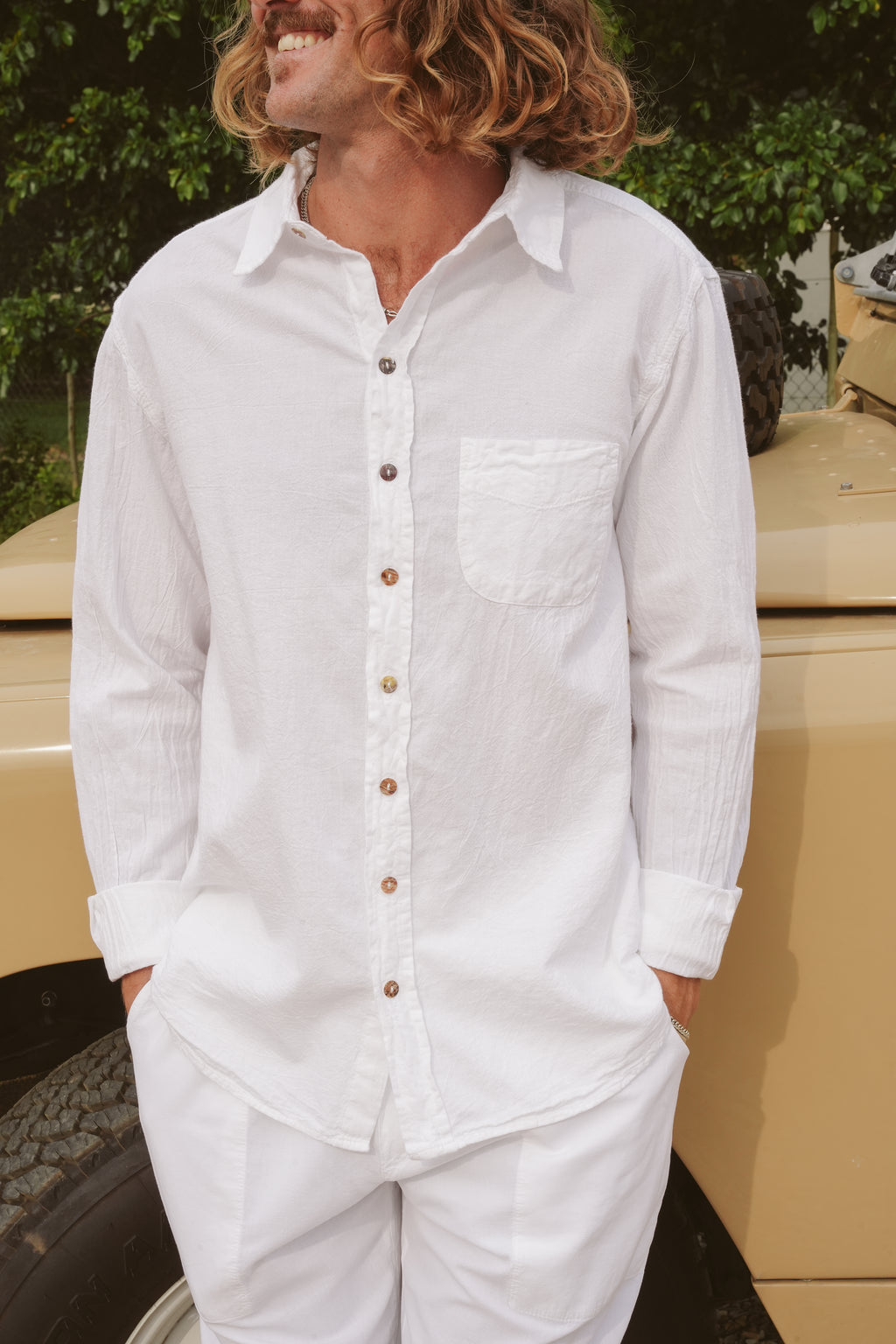Karl Cotton Collared Shirt