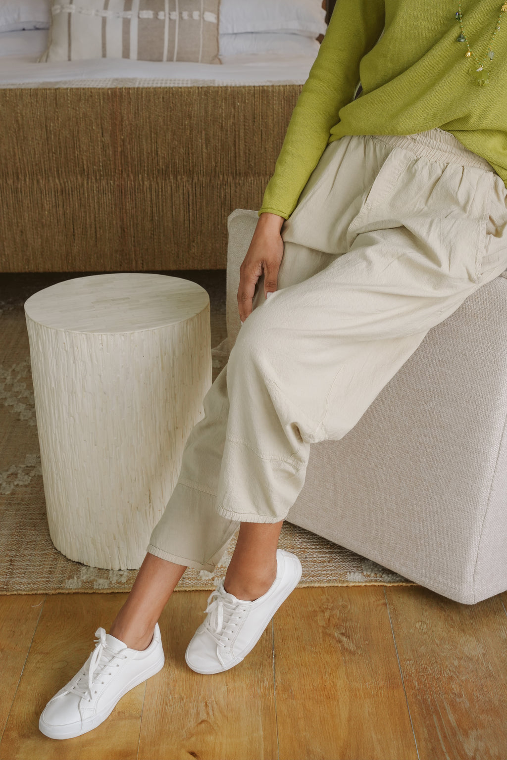 Justine Cotton V-Neck Knit