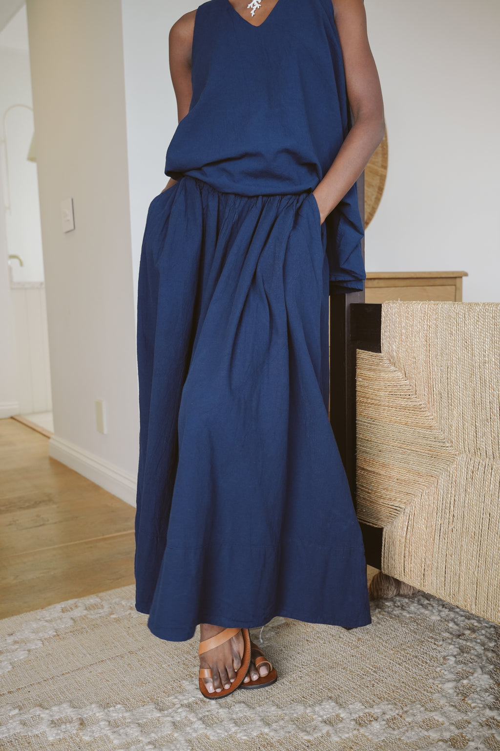 Lily Cotton Maxi Skirt