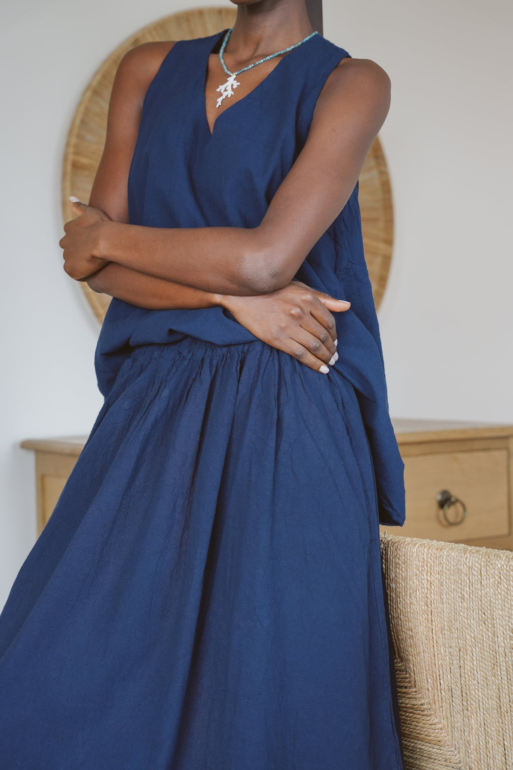 Lily Cotton Maxi Skirt