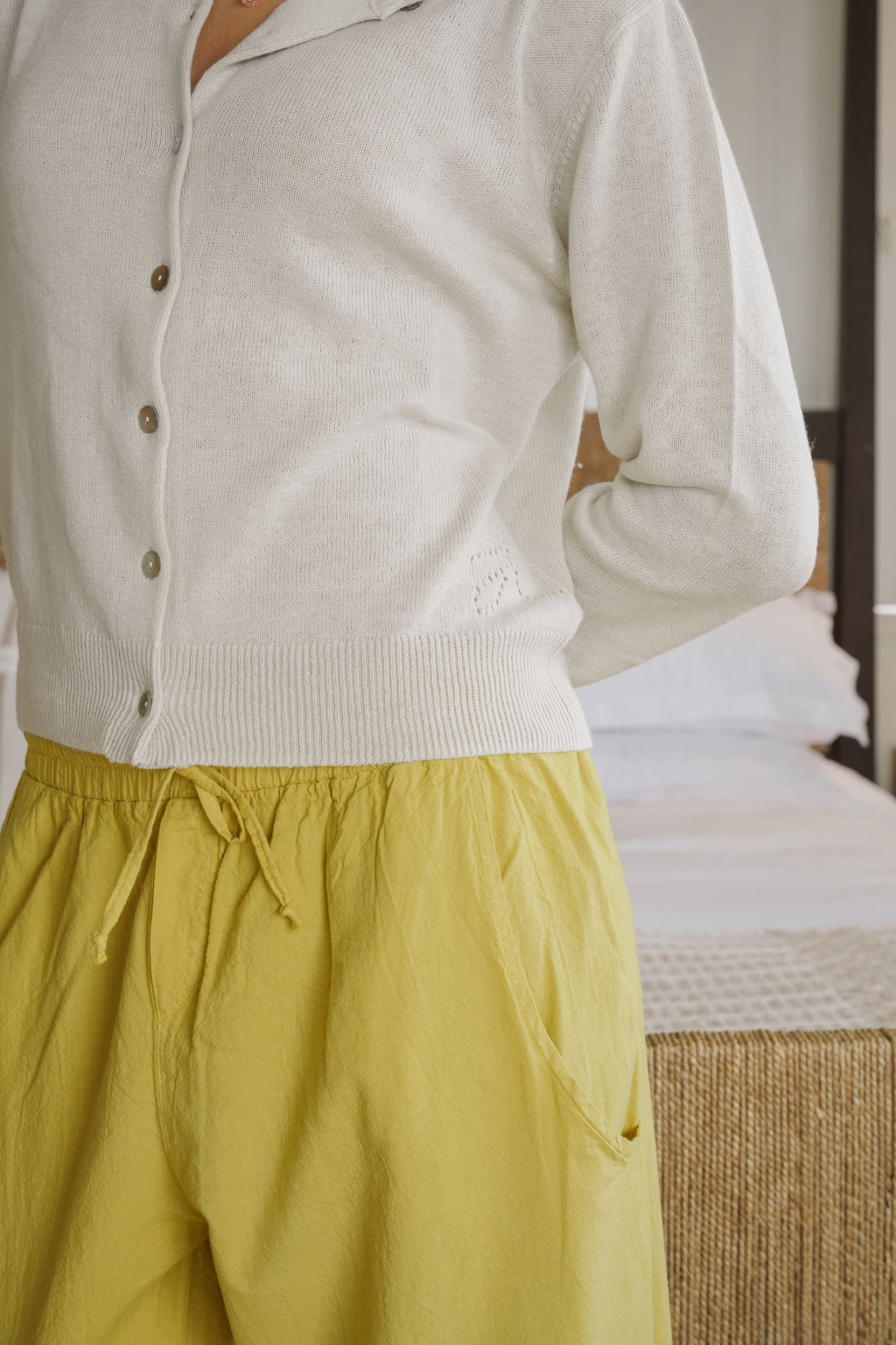 Drew Wool Blend Classic Cardigan