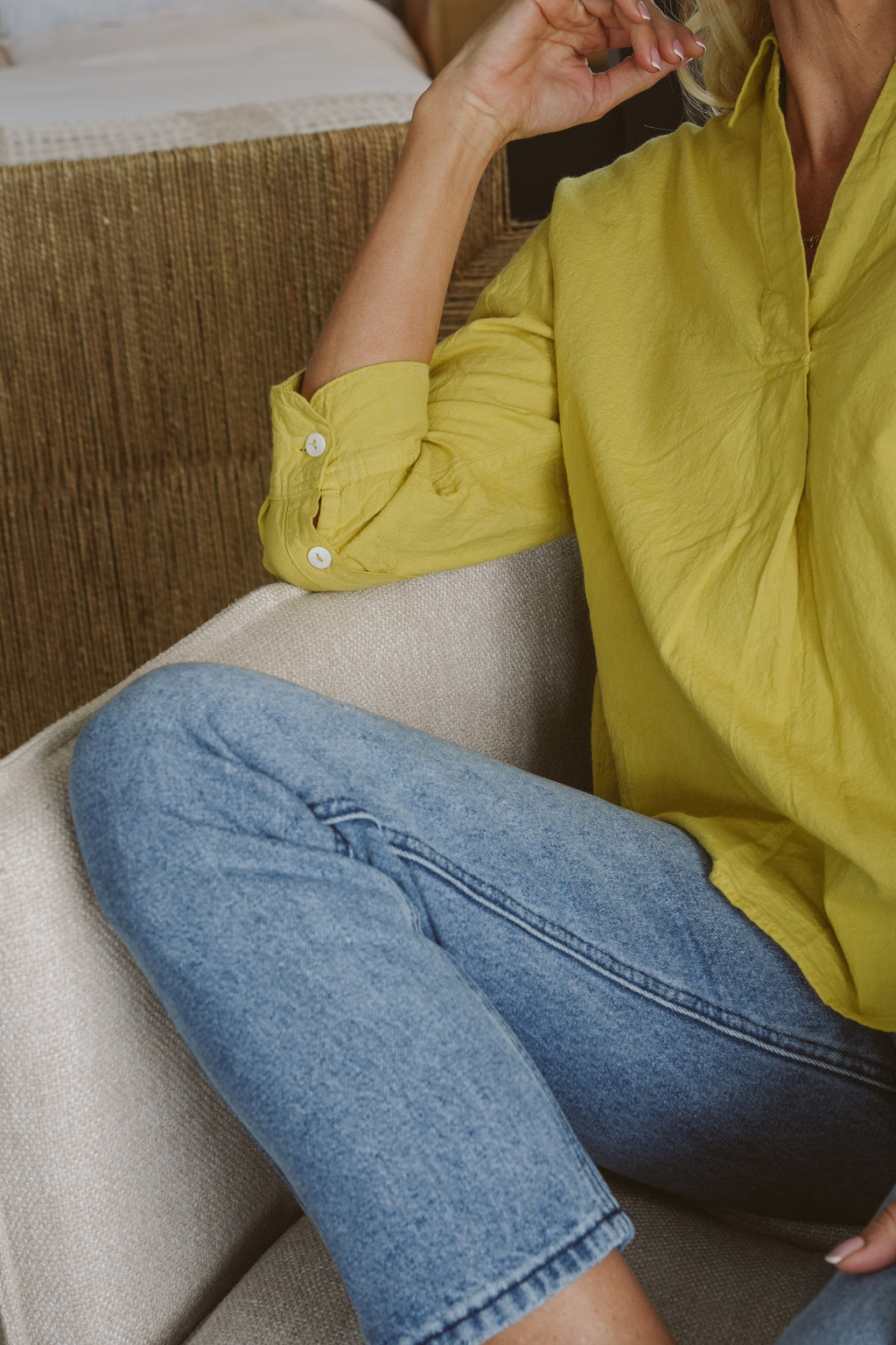 Kate Cotton 3/4 Sleeve Shirt