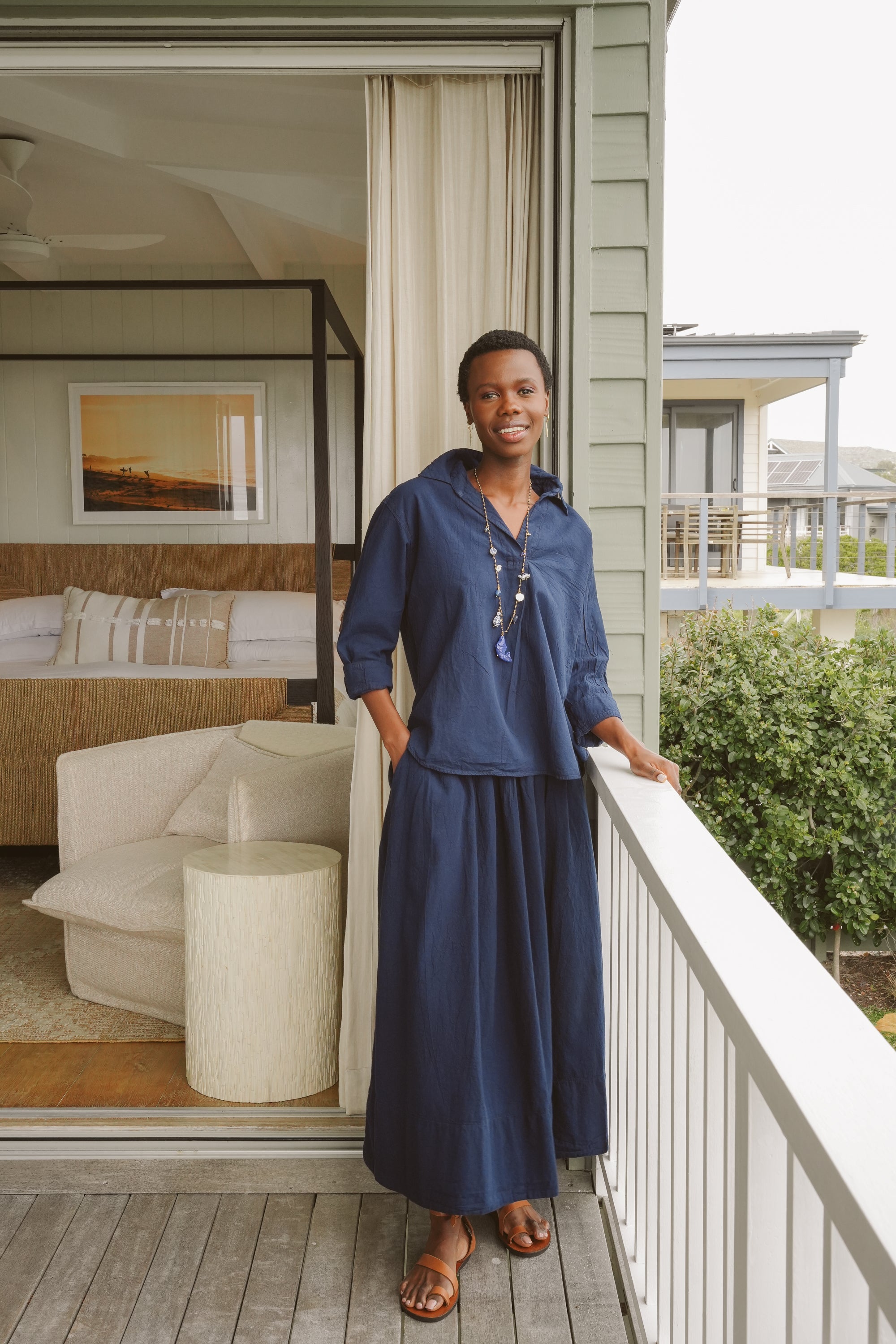 Lily Cotton Maxi Skirt