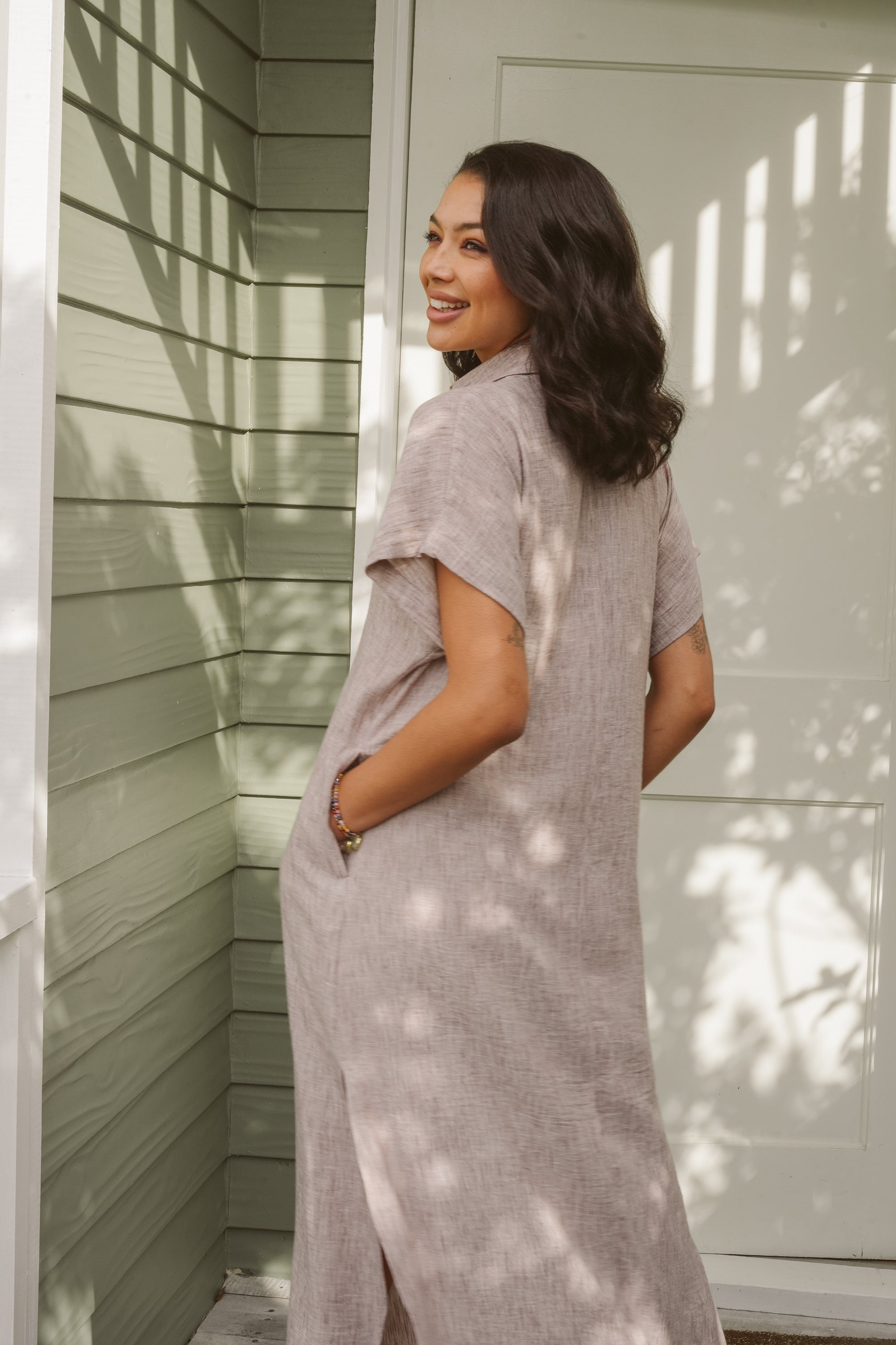 Daisy Eco-Poly Pleat Dress