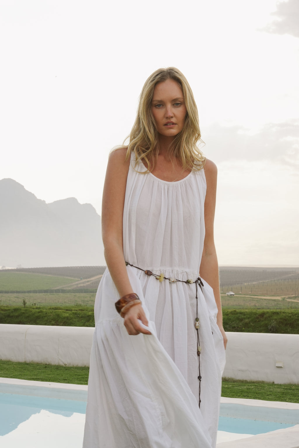 Rowan Cotton Halter Dress