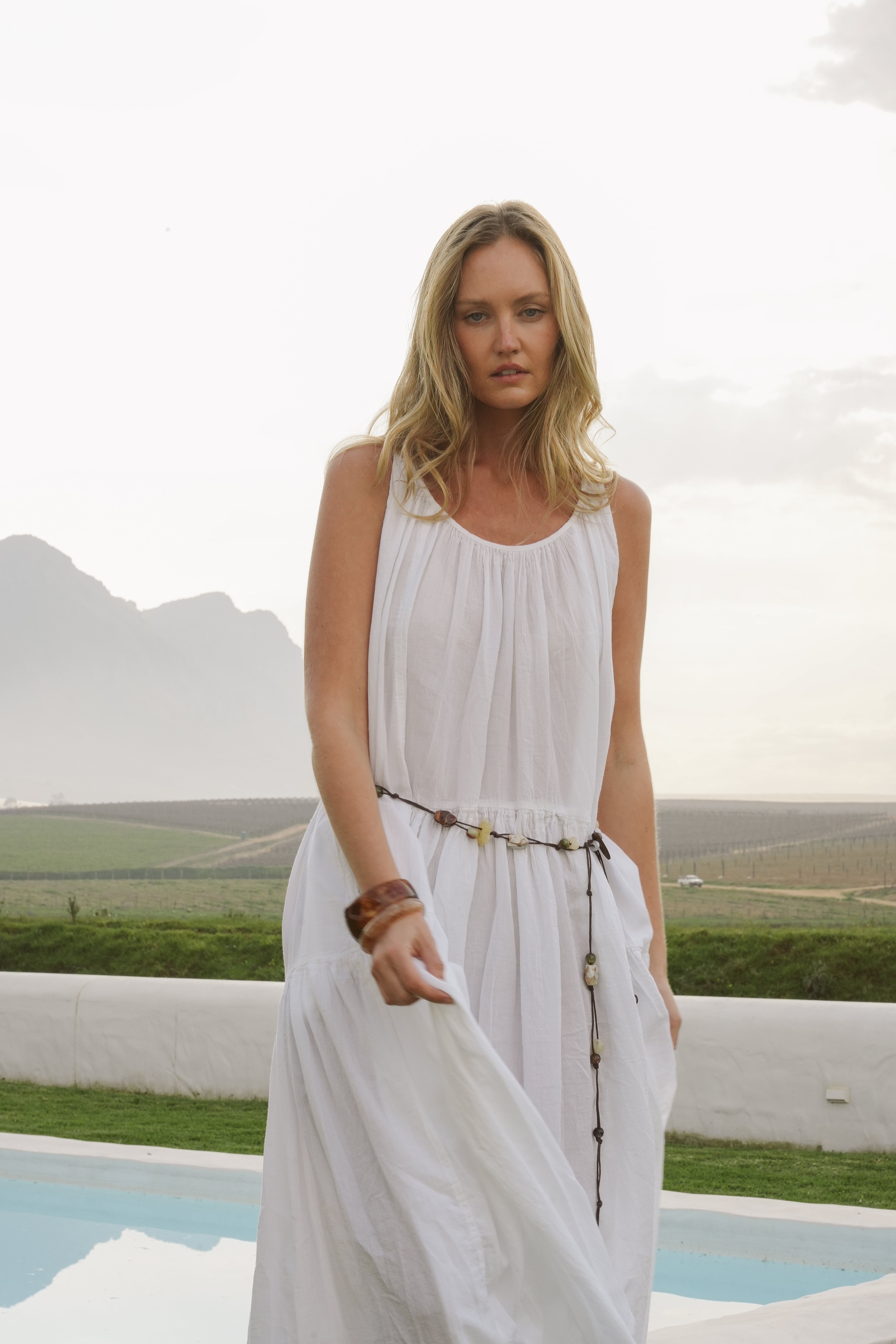 Rowan Cotton Halter Dress