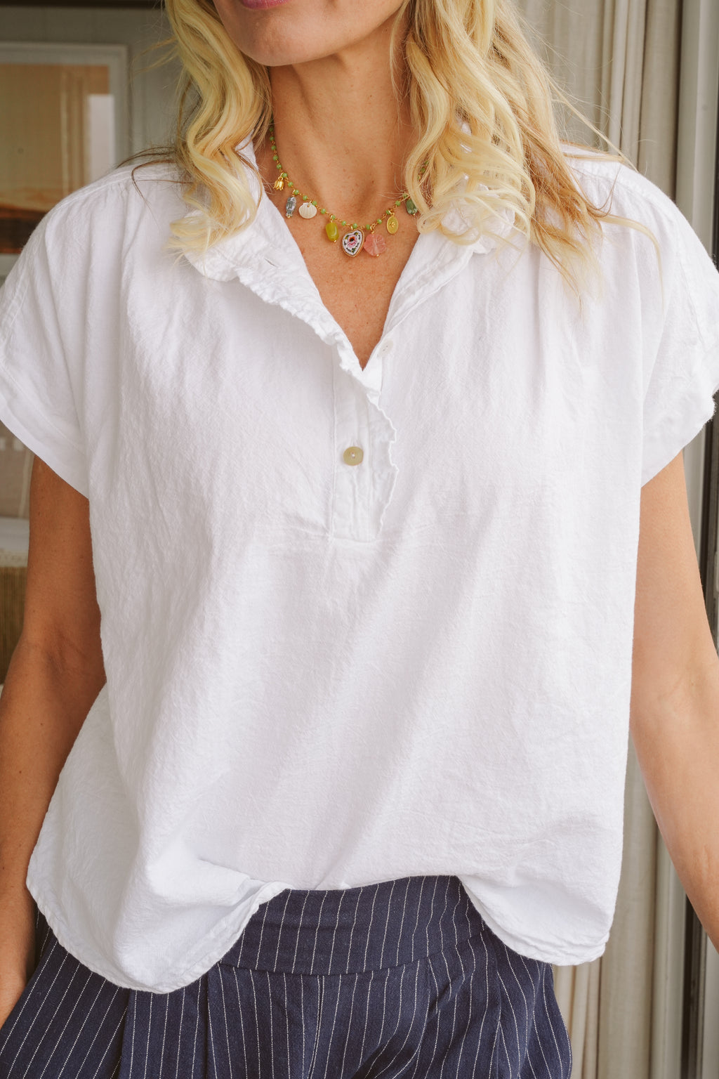 Coralie Cotton Frilly Top