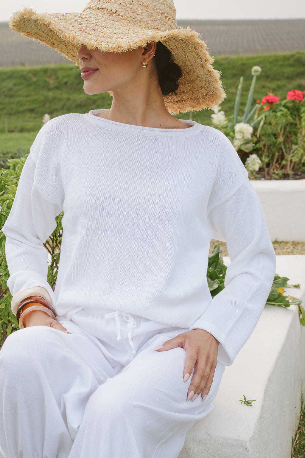 Petal Cotton Boxy Knit