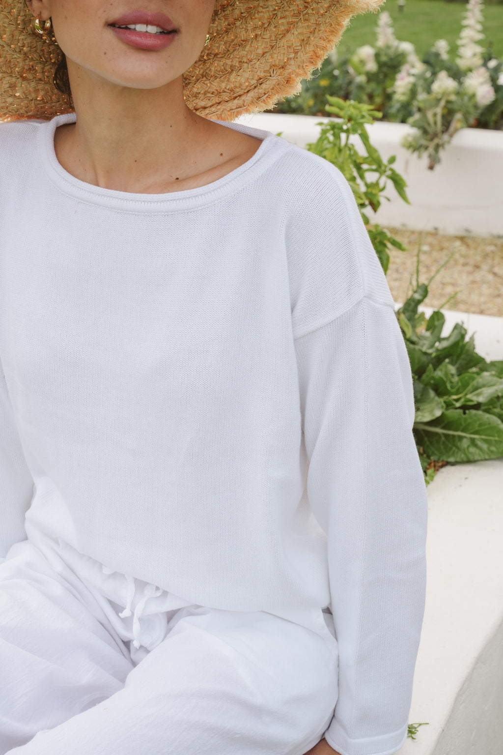 Petal Cotton Boxy Knit