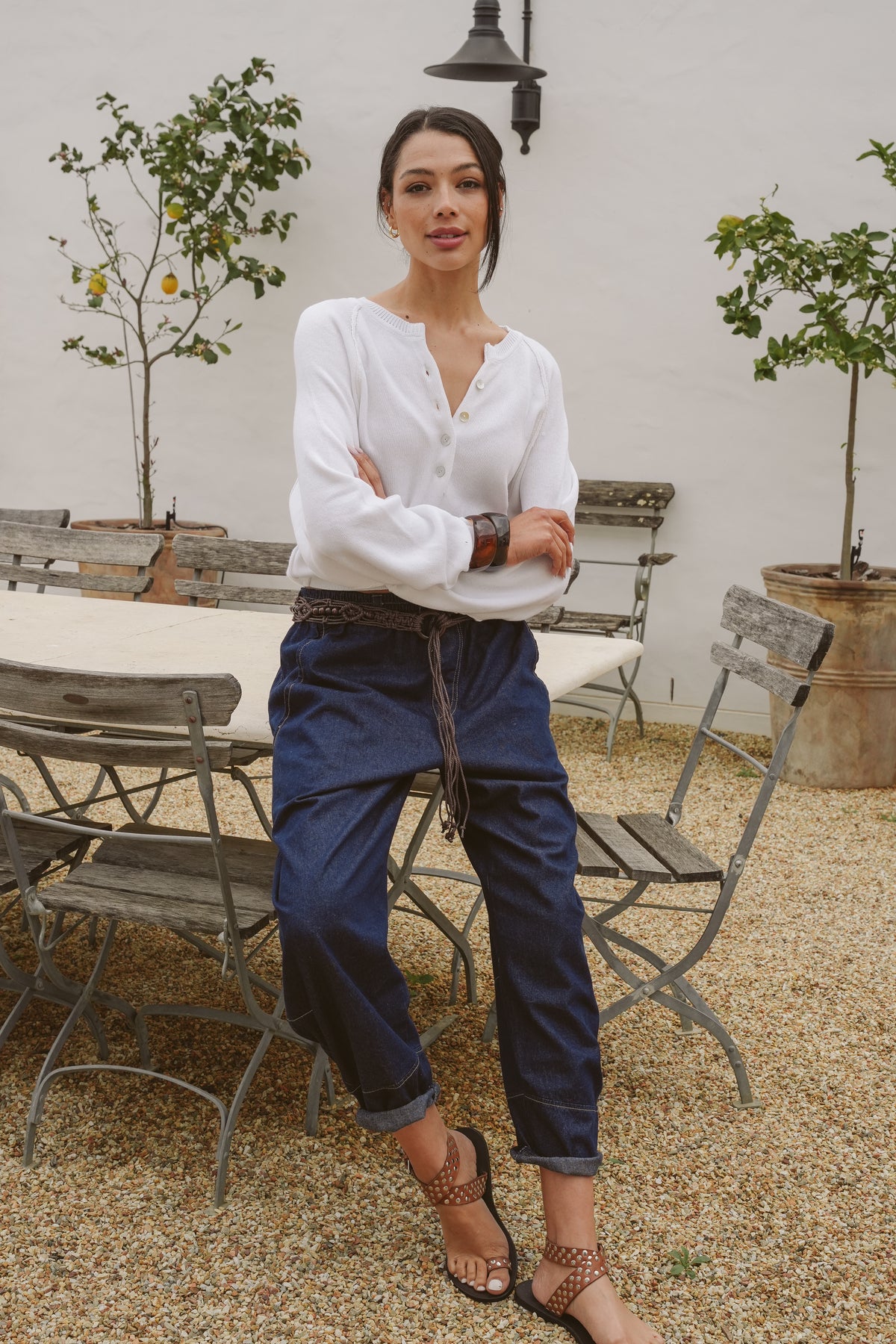 Jo Denim Barrel Pants