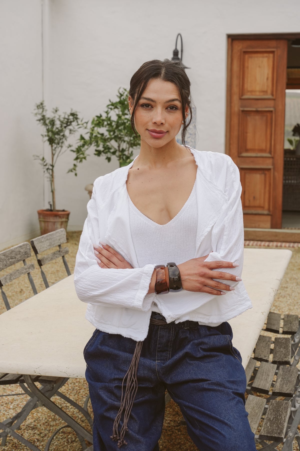Sophia Cotton Biker Jacket