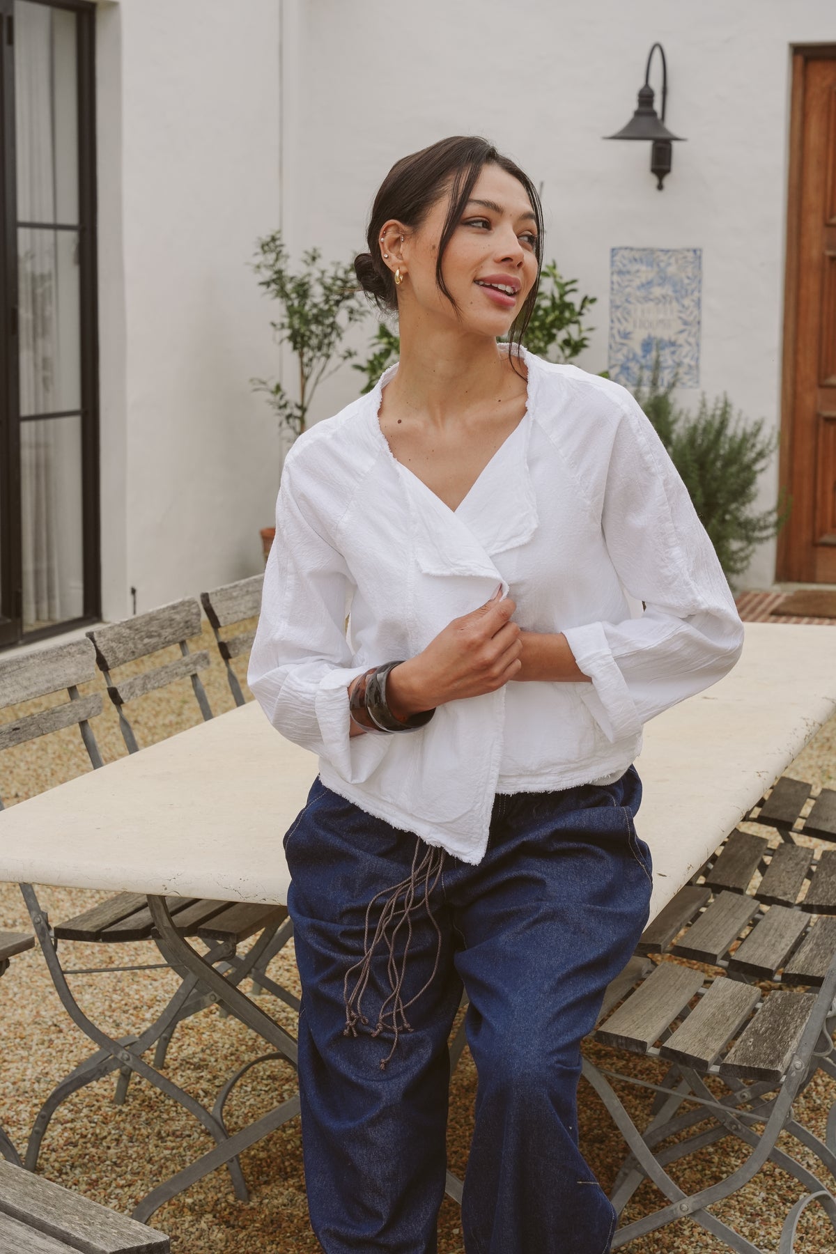 Sophia Cotton Biker Jacket