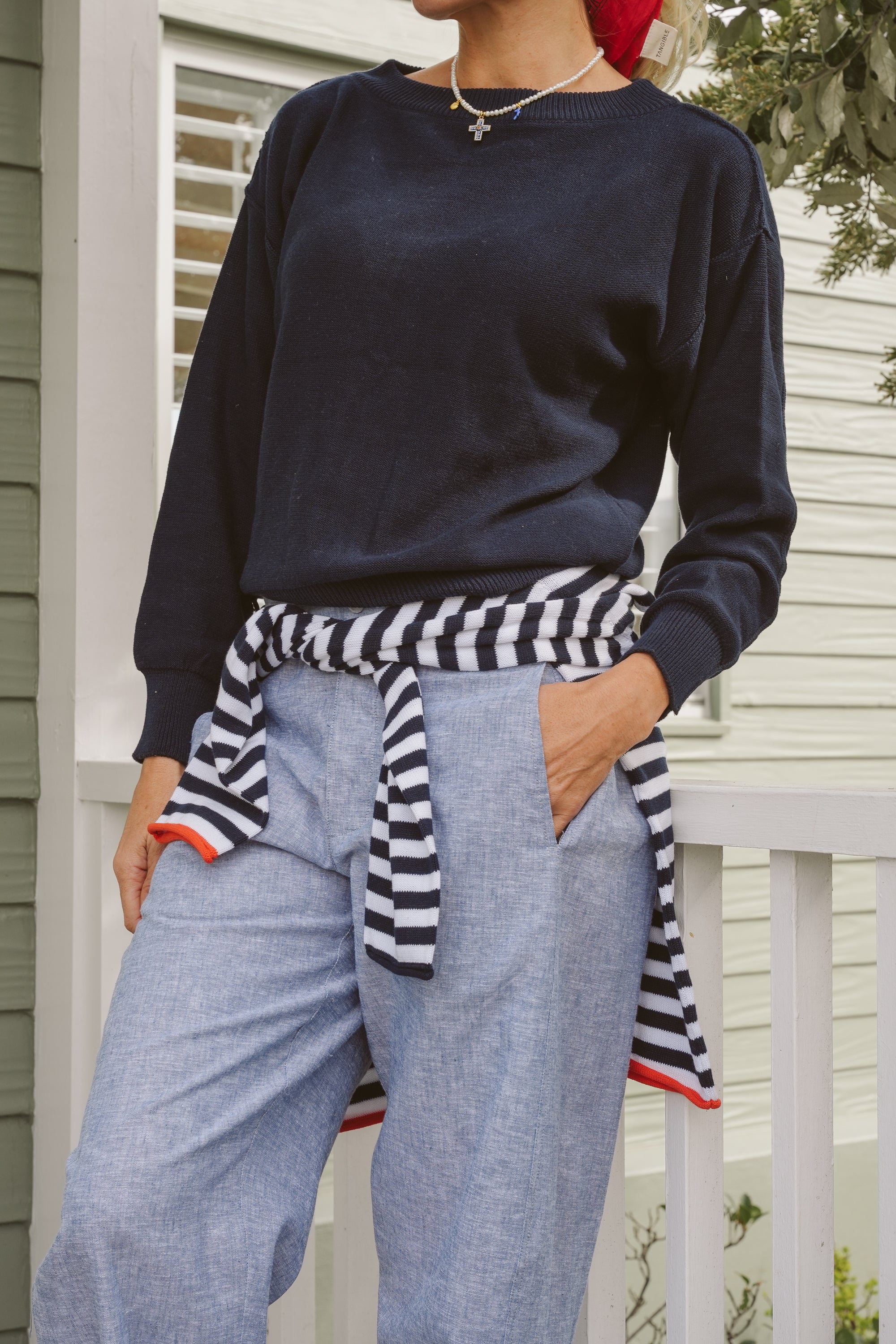 Maggie Linen Barrel Trousers