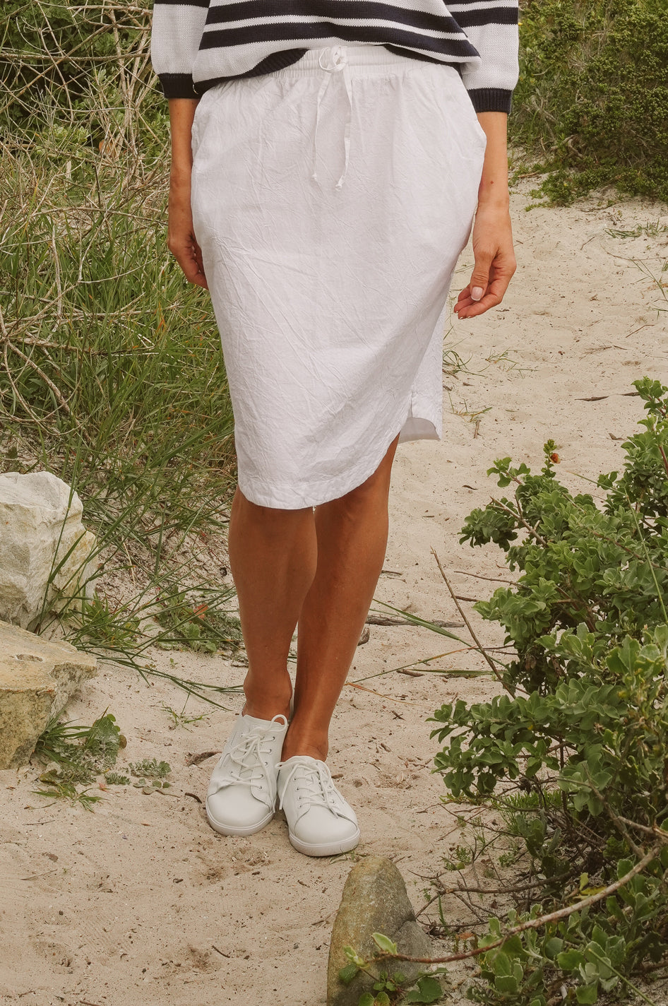 Julie Cotton Knee-Length Skirt