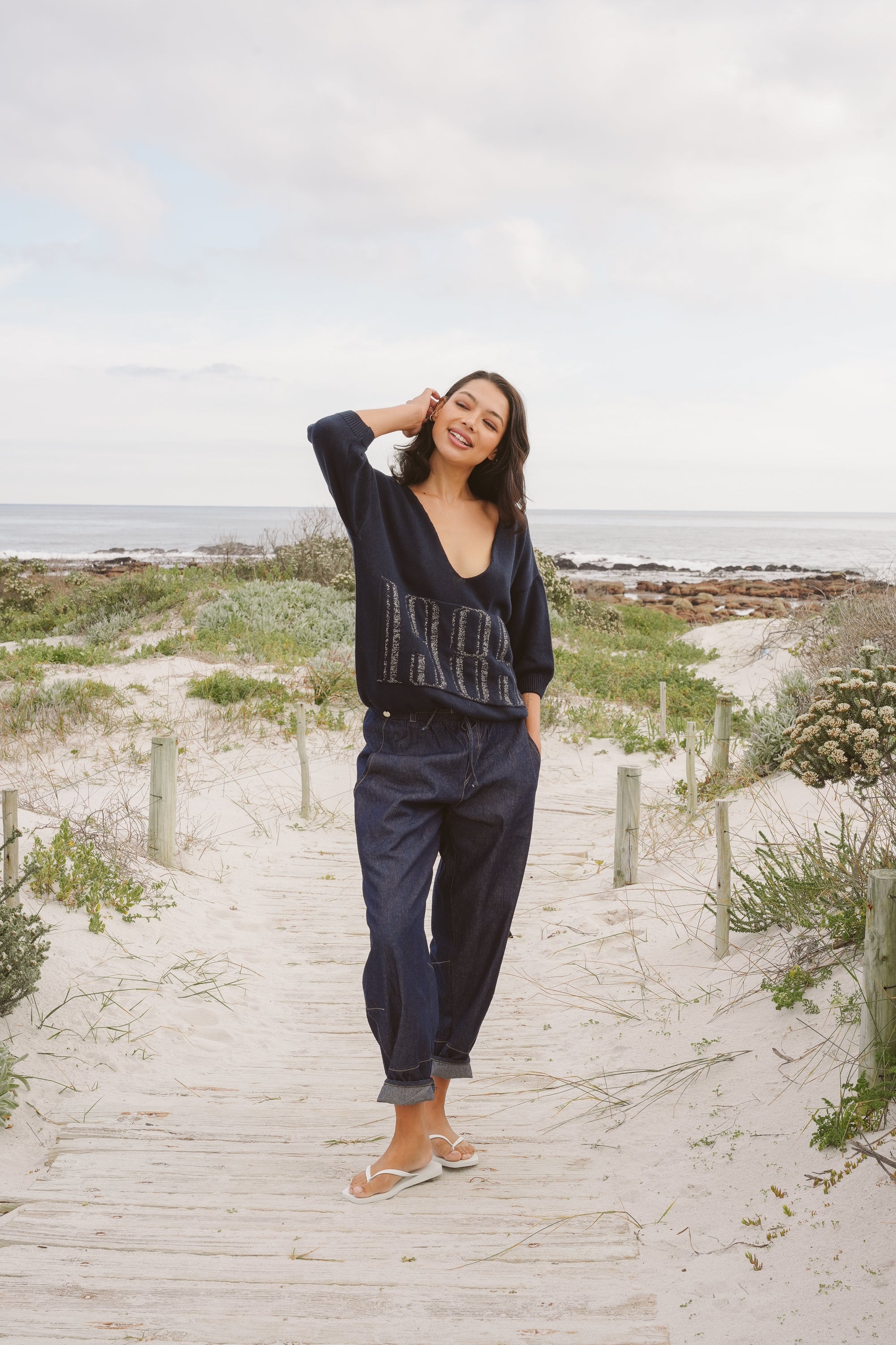 Jo Denim Barrel Pants