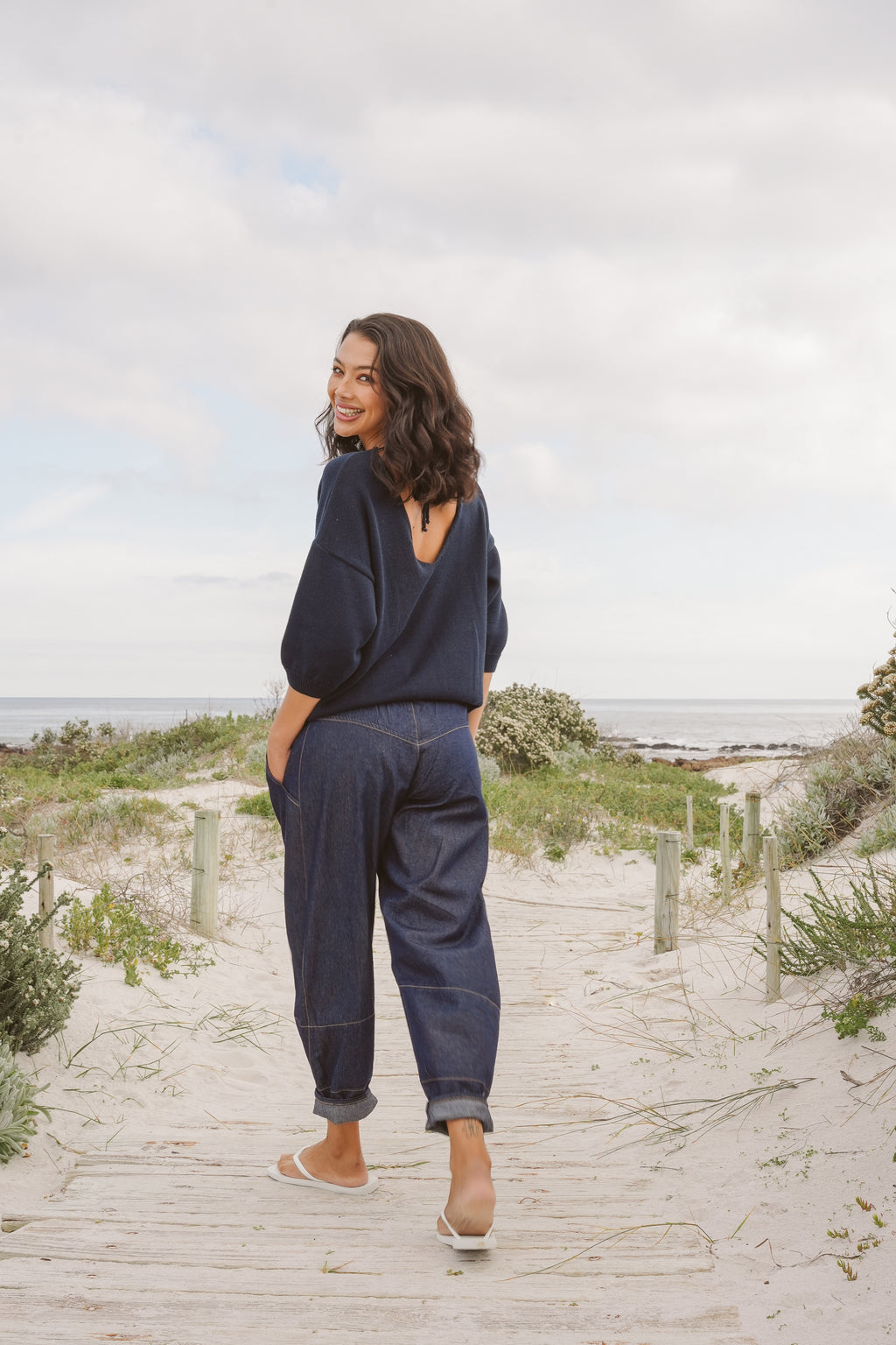 Jo Denim Barrel Pants