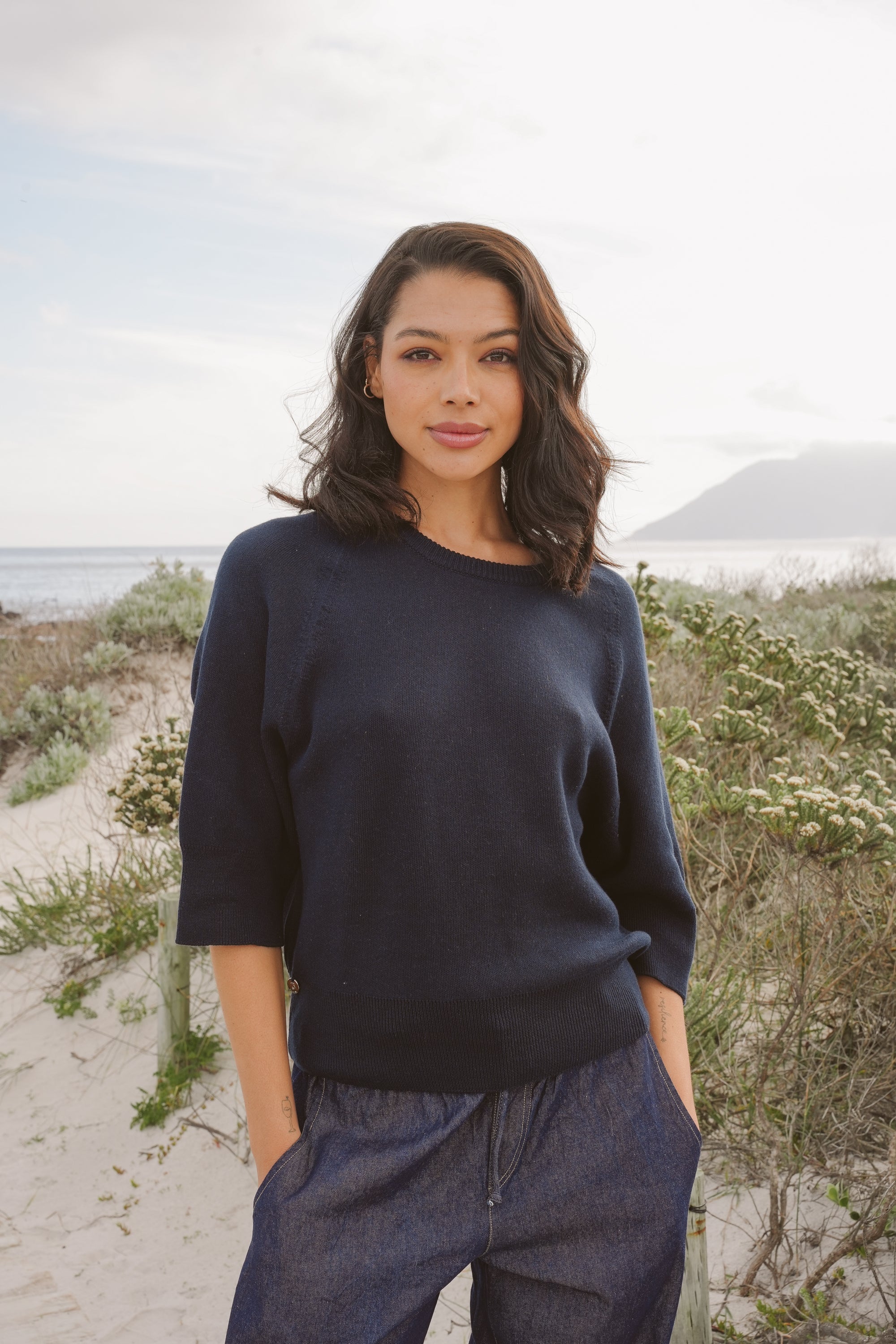 Tina Cotton Batwing Knit