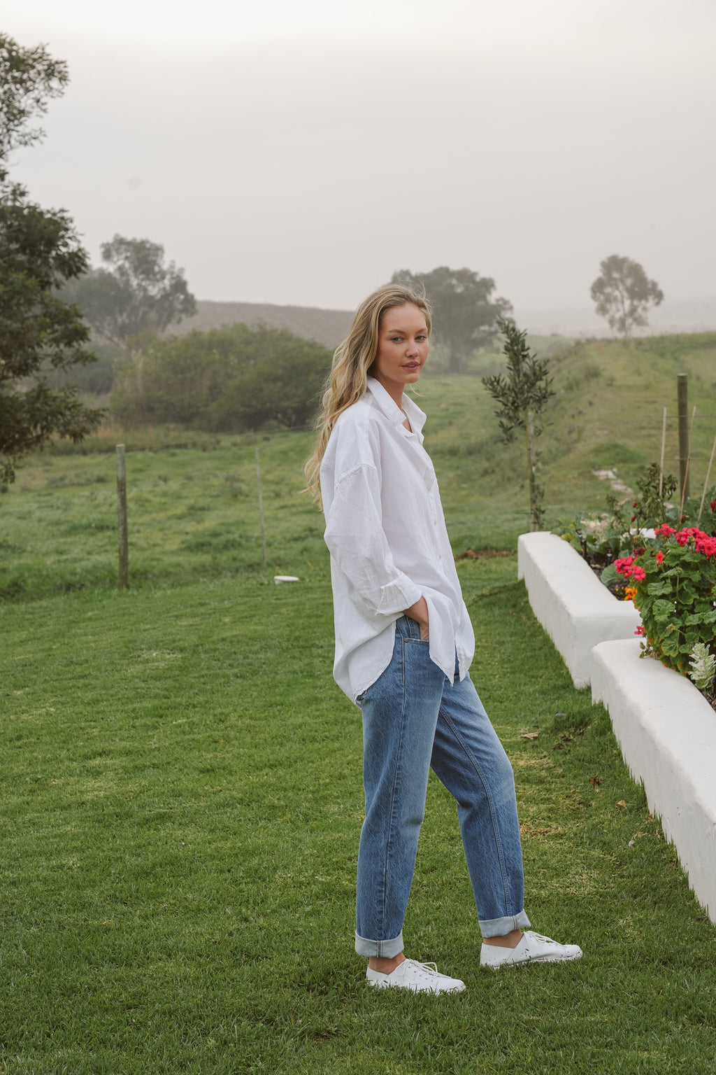 Sadie Cotton Boyfriend Shirt
