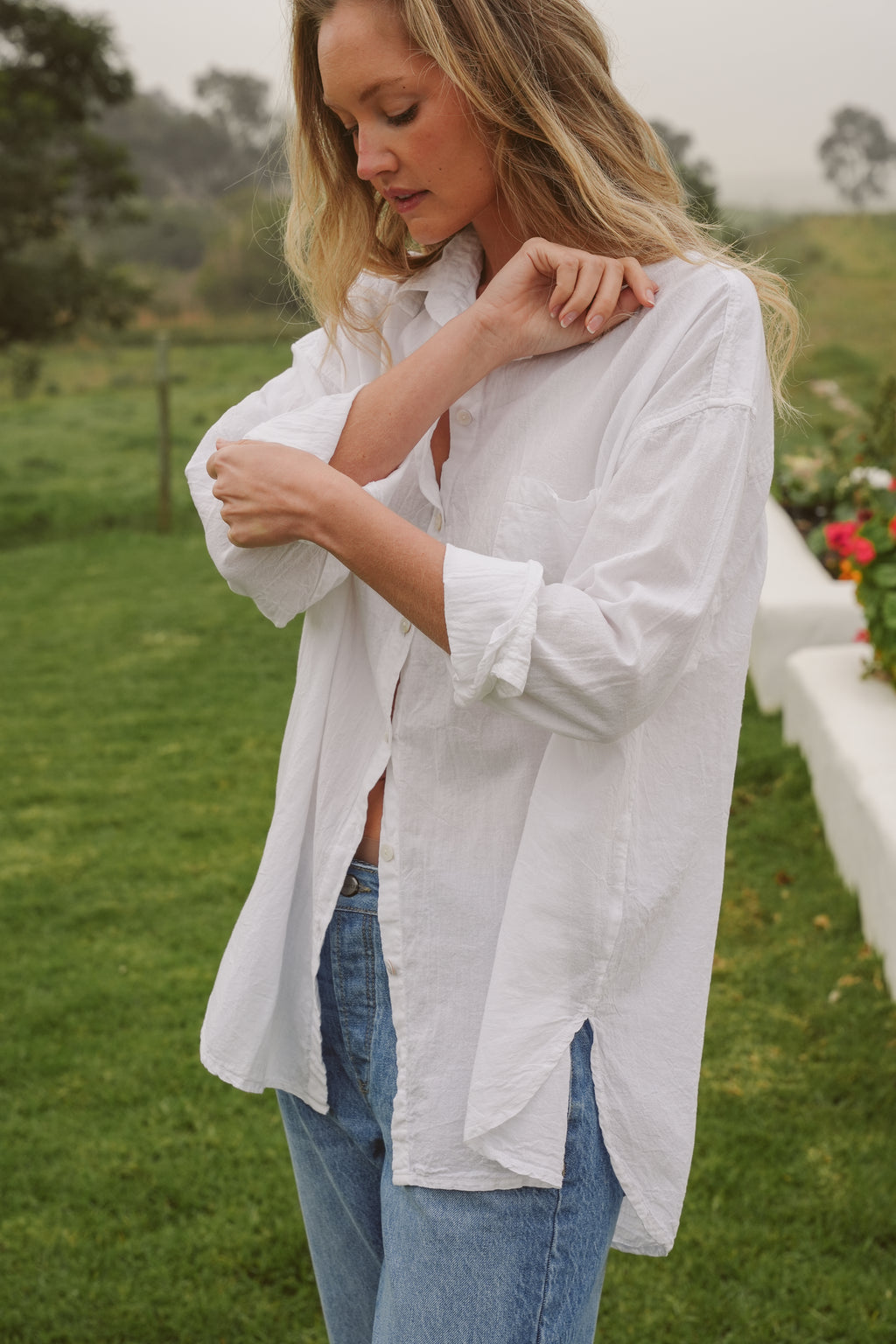 Sadie Cotton Boyfriend Shirt