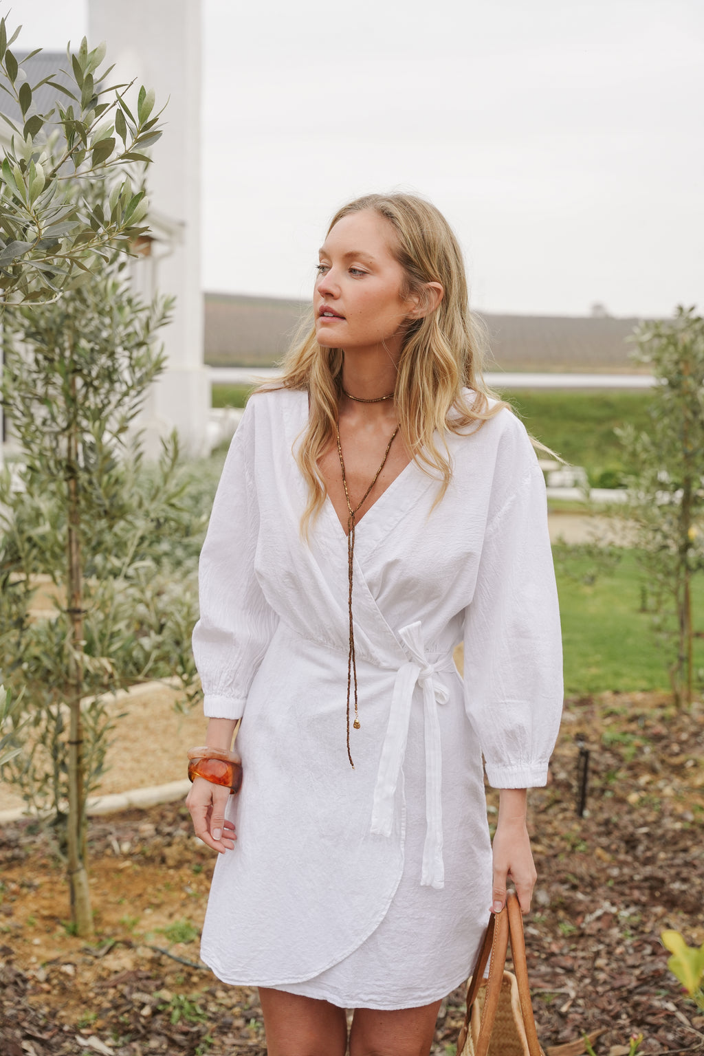 Ember Cotton Wrap Dress